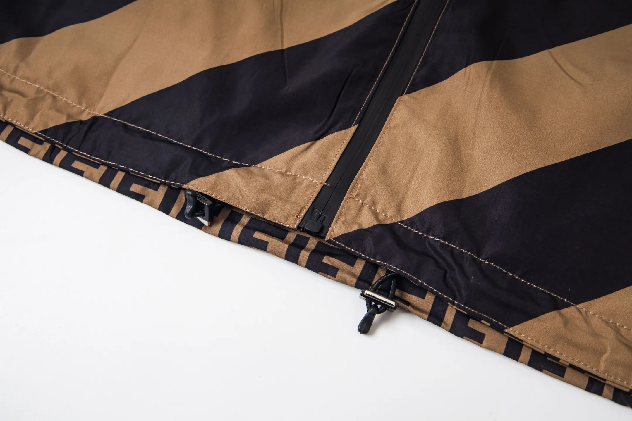 Reversible Logo-Jacquard and Striped Hooded Jacket D25522200 — view 6