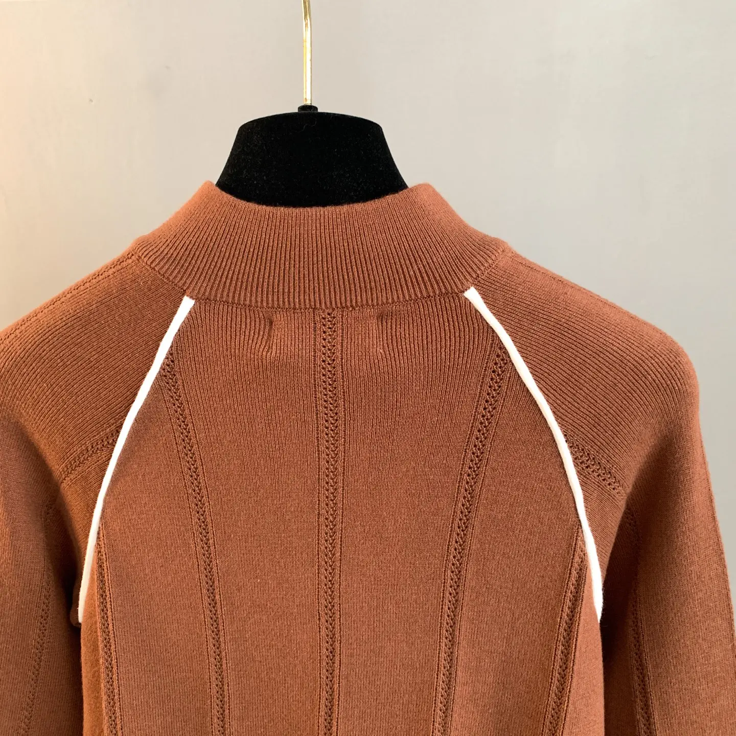 Logo-Embroidered Striped Knit Track Jacket D25522892 — view 4