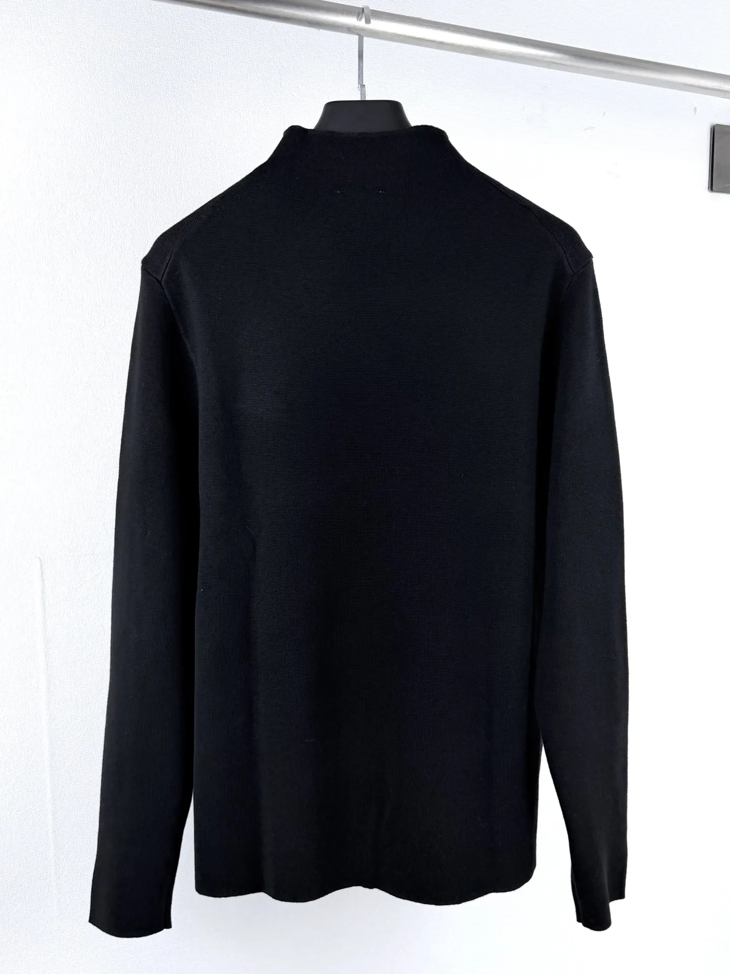 CD Icon Embroidered Zip-Up Wool Sweater D26021436 — view 3