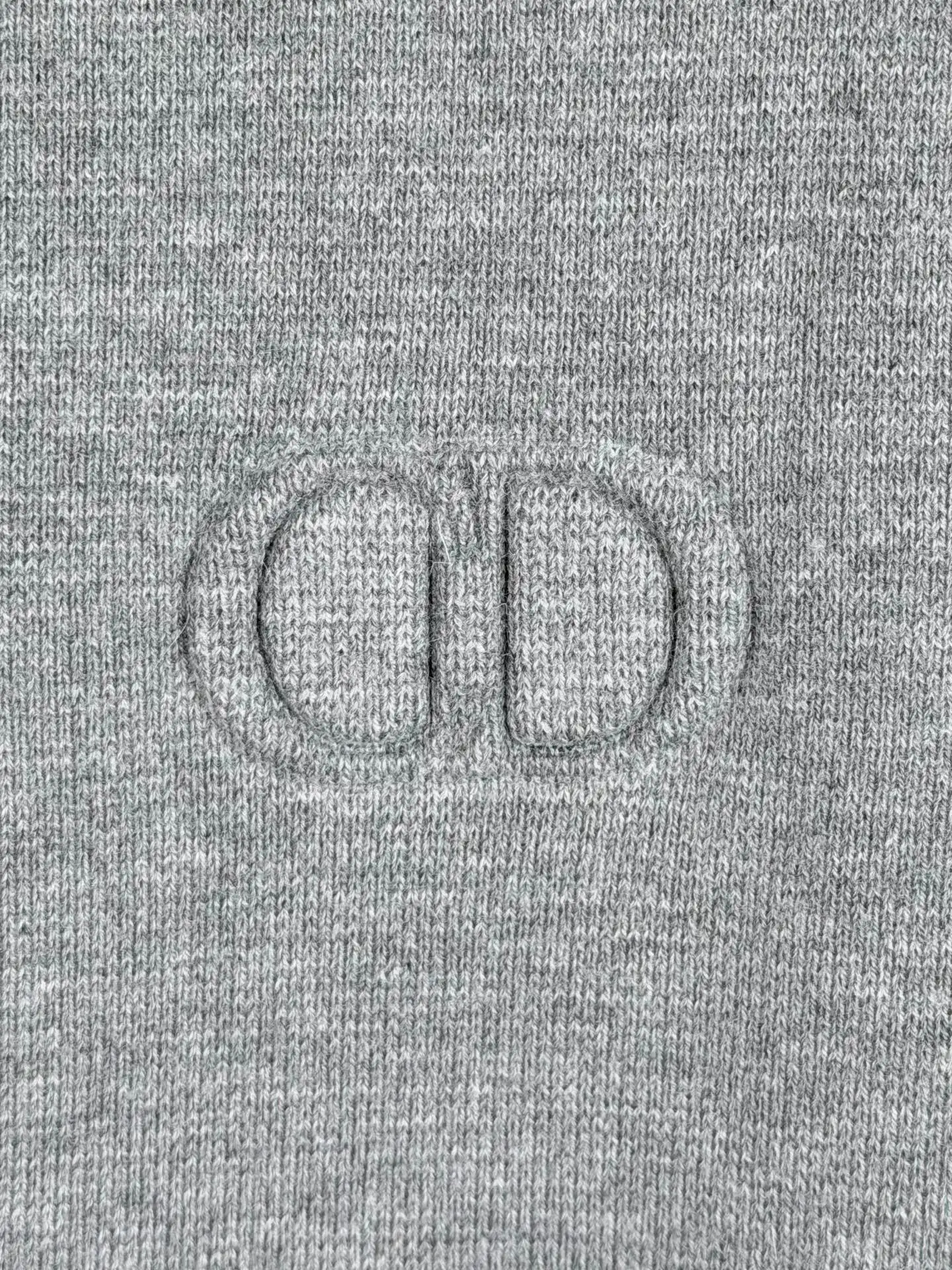 CD Icon Embossed Wool Zip-Up Sweater D26021437 — view 6