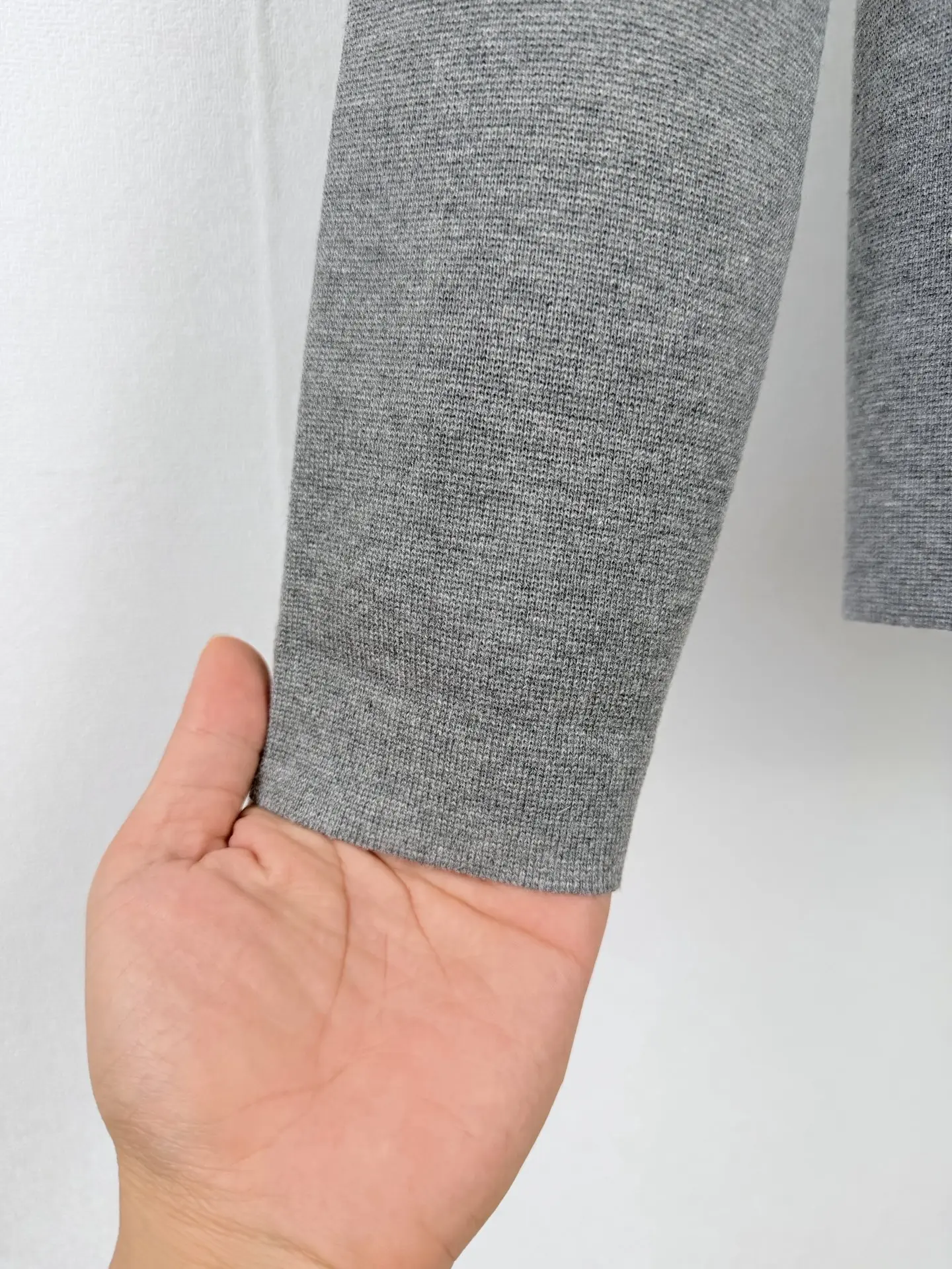 CD Icon Embossed Wool Zip-Up Sweater D26021437 — view 8