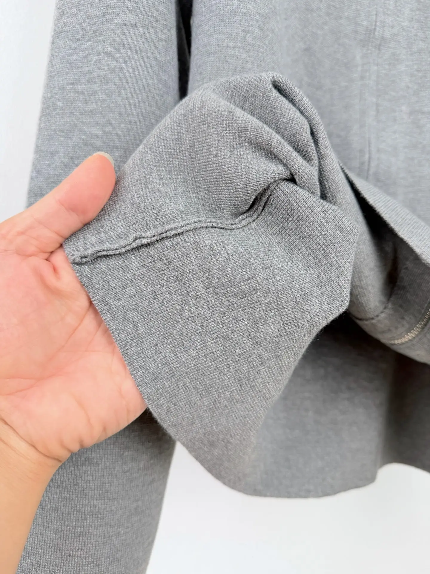 CD Icon Embossed Wool Zip-Up Sweater D26021437 — view 10