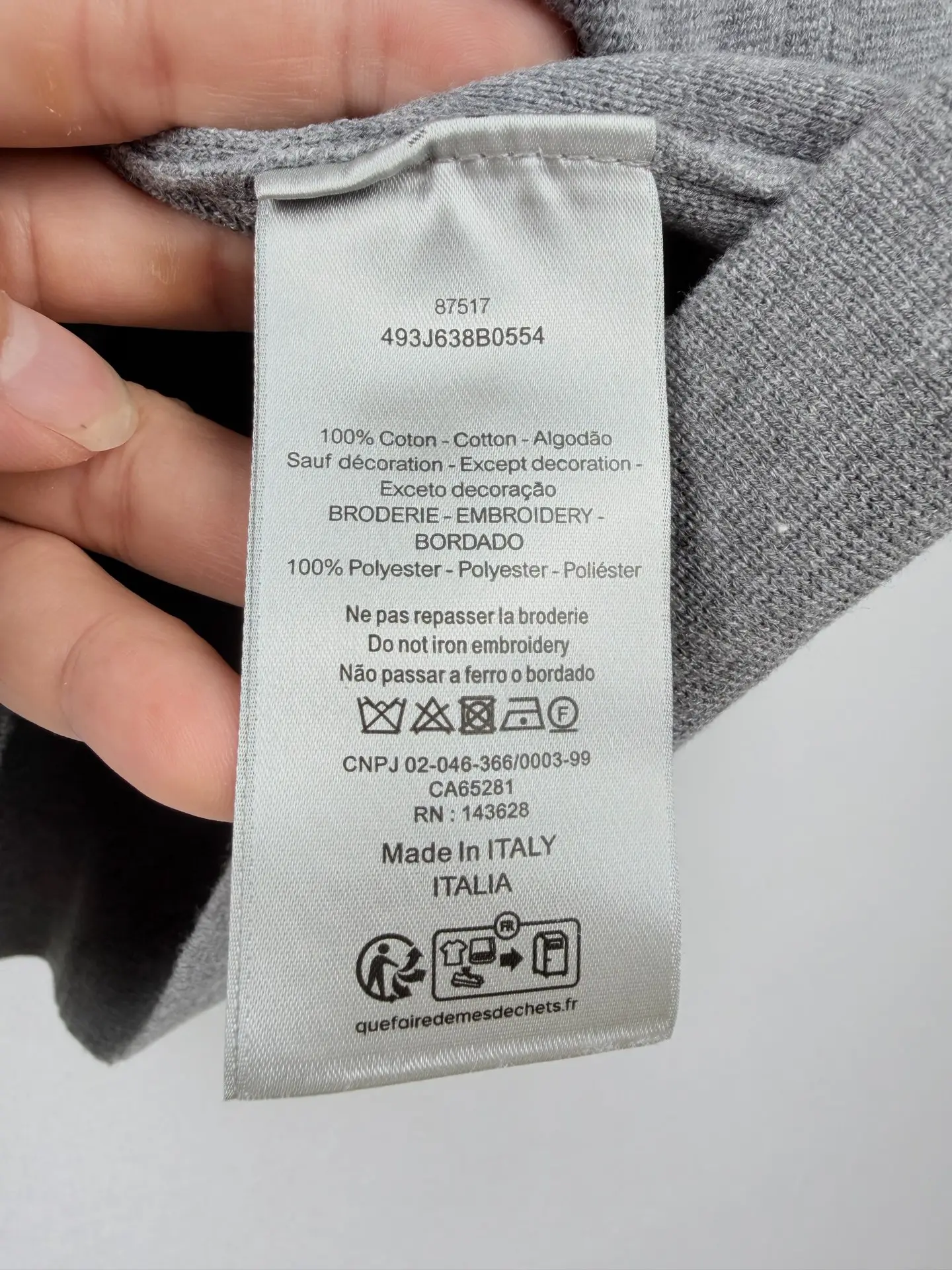 CD Icon Embossed Wool Zip-Up Sweater D26021437 — view 11