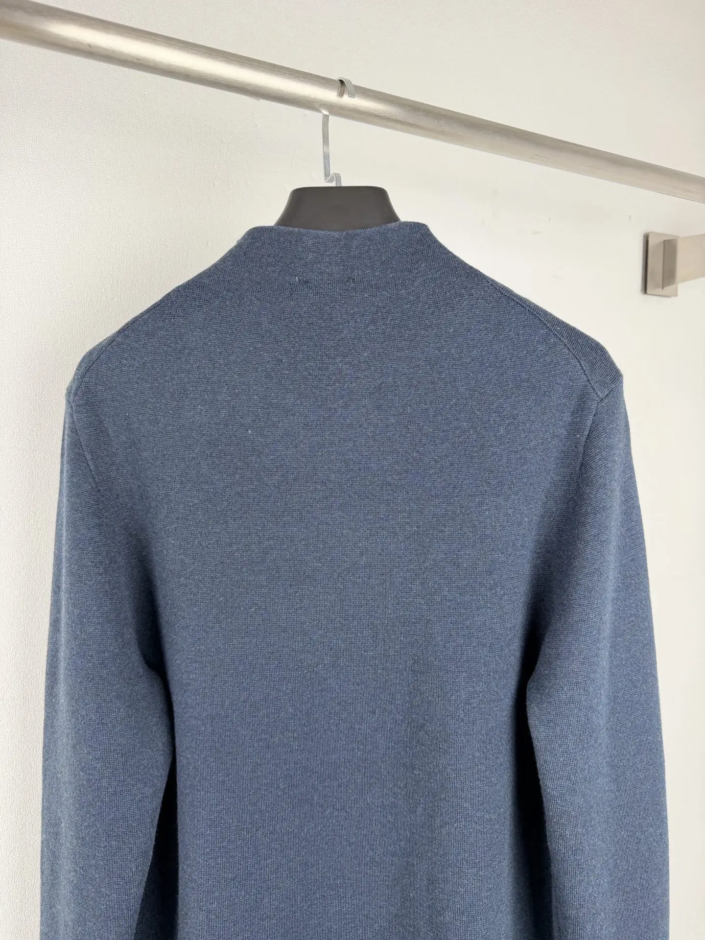 CD Icon Embossed Logo Zip-Up Wool Sweater D26021435 — view 4
