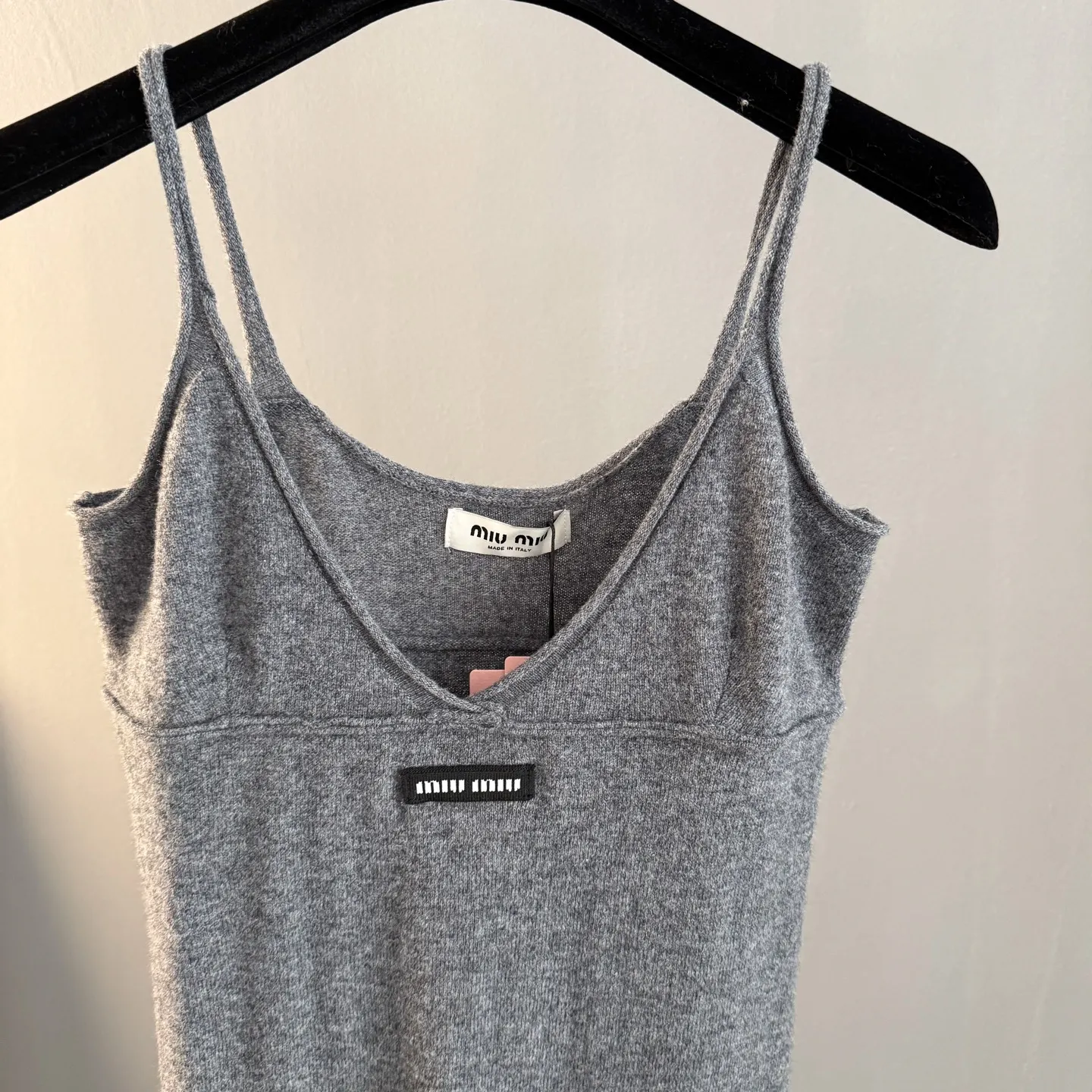 Logo-Patch Knit Cami Midi Dress D26022756 — view 6