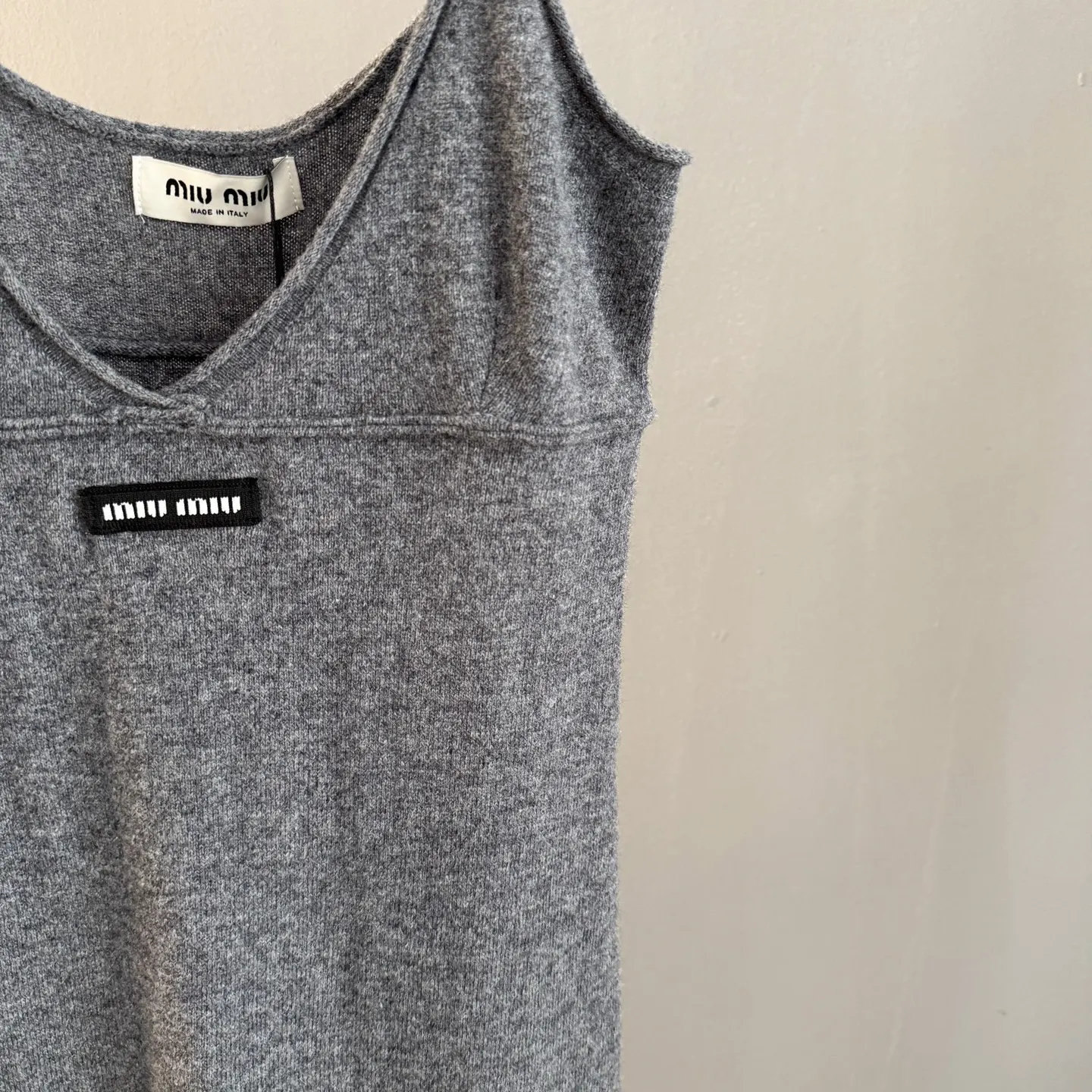 Logo-Patch Knit Cami Midi Dress D26022756 — view 7