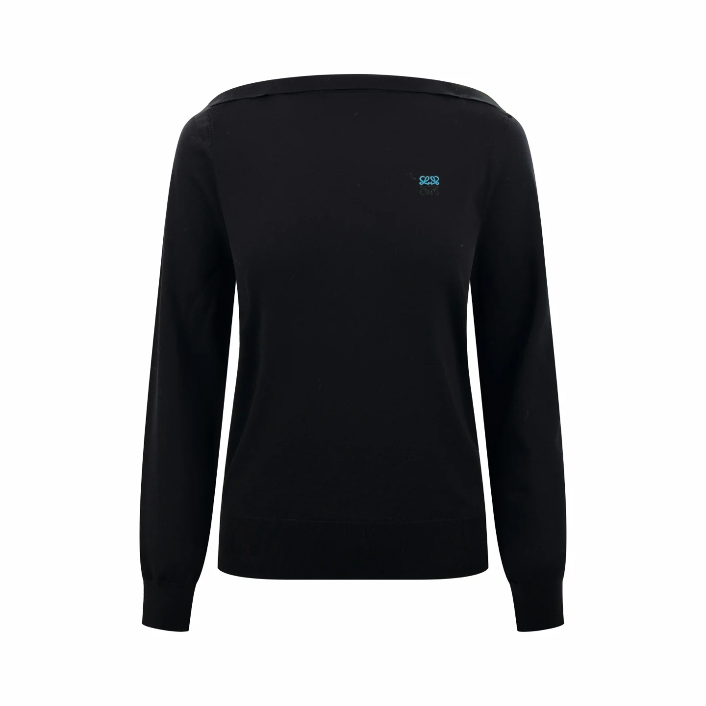 Anagram Embroidered Merino Wool-Blend Sweater D26521406