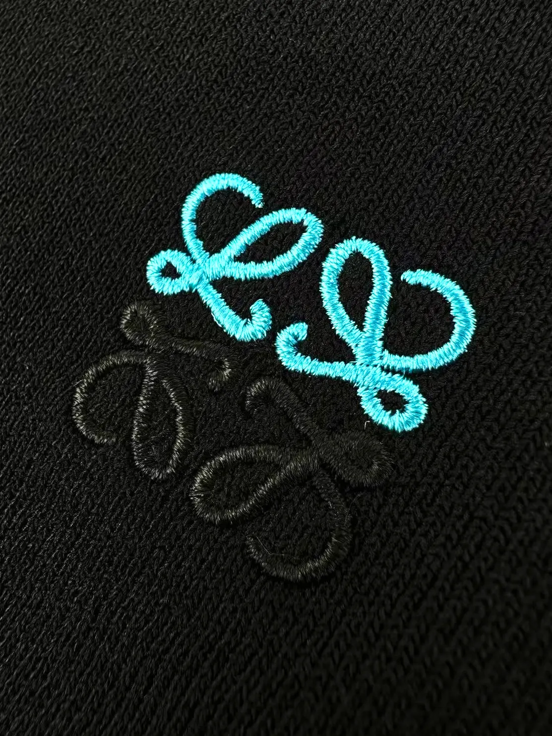 Anagram Embroidered Merino Wool-Blend Sweater D26521406 — view 4