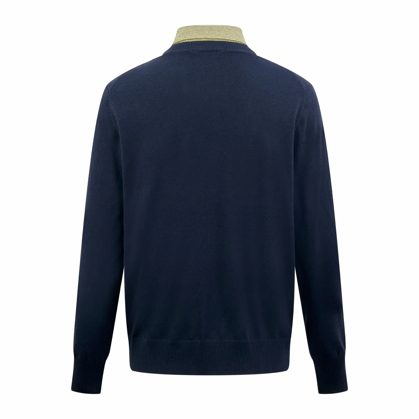 Layered-Effect Cashmere-Wool Blend V-Neck Sweater D26521402 — view 2