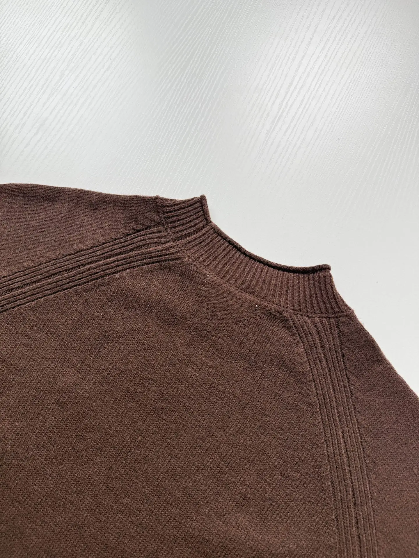 Raglan-Sleeve Ribbed Knit Sweater D26523452 — view 5