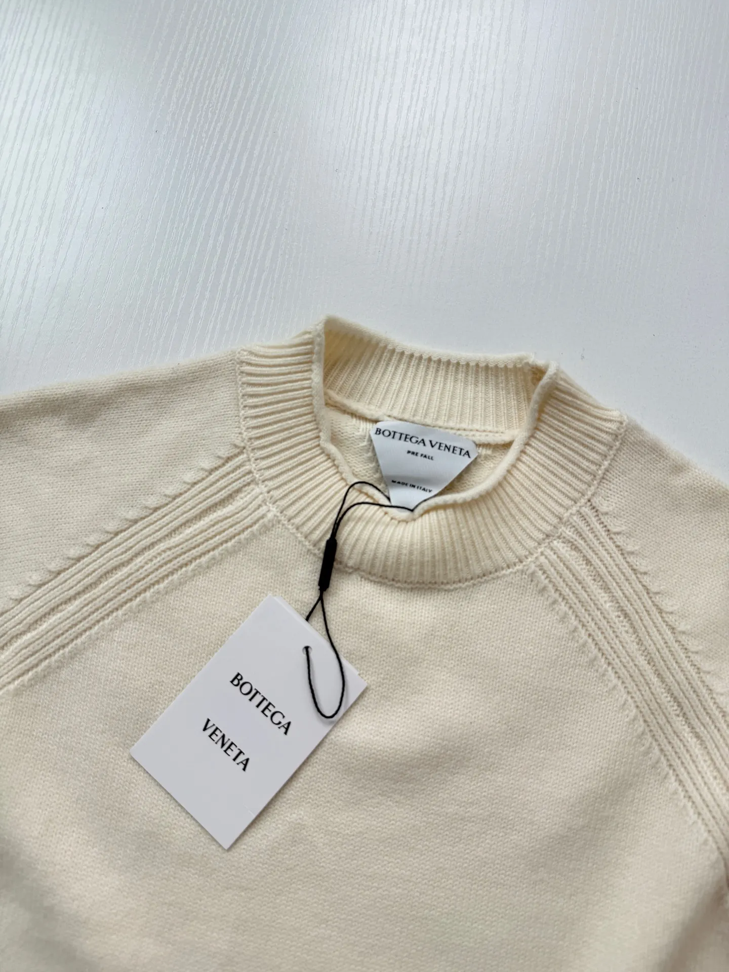 Raglan Sleeve Ribbed Knit Sweater D26523451 — view 6