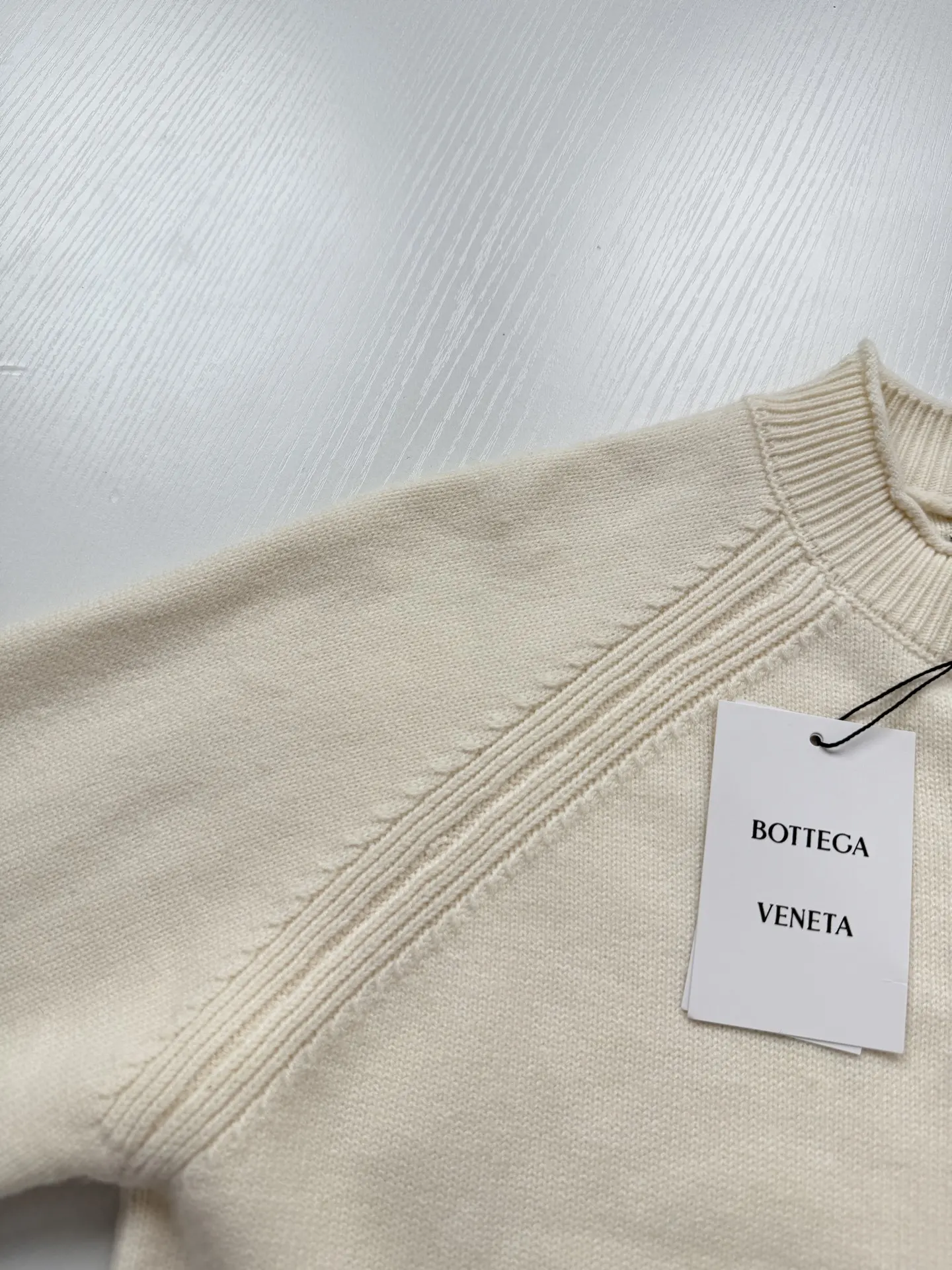 Raglan Sleeve Ribbed Knit Sweater D26523451 — view 7