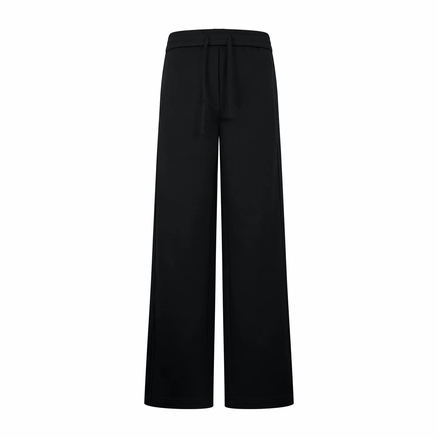 Oblique Inset Wide-Leg Knit Trousers D26521891