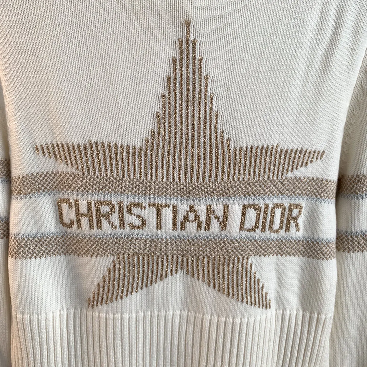 Dior Alps Star Jacquard Wool-Cashmere Sweater D26522773 — view 7