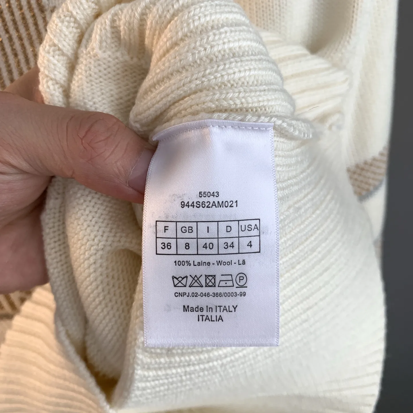 Dior Alps Star Jacquard Wool-Cashmere Sweater D26522773 — view 12