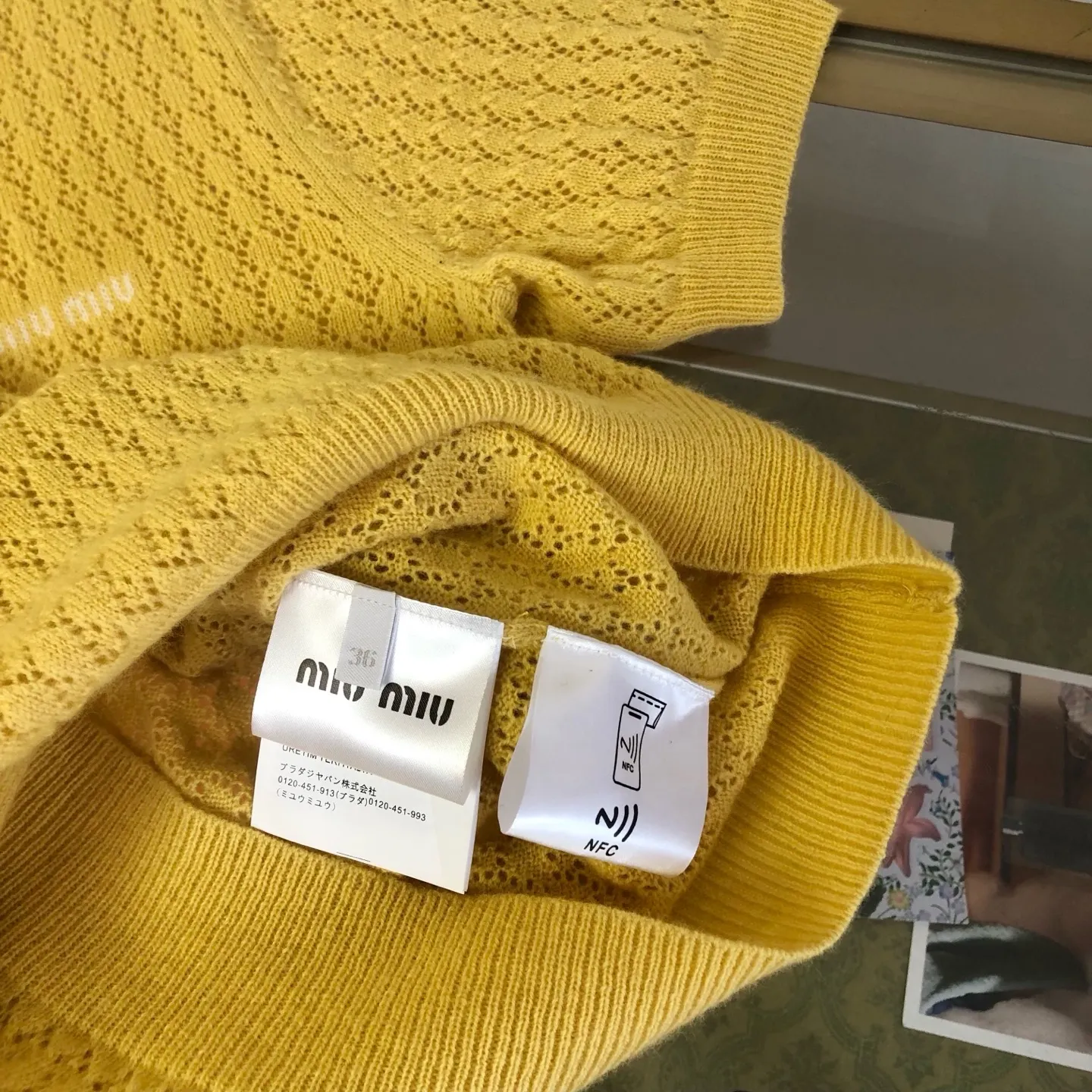 Open-Knit Cashmere and Silk Short-Sleeve Sweater D26522750 — view 9