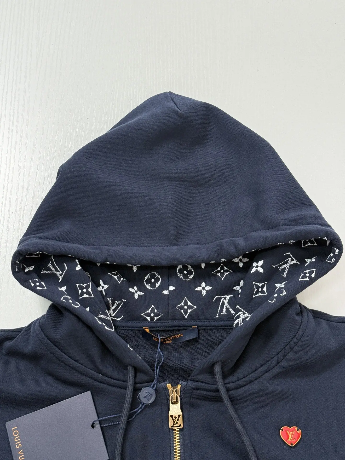 Badge-Embellished Zip-Up Hoodie D26819943 — view 8