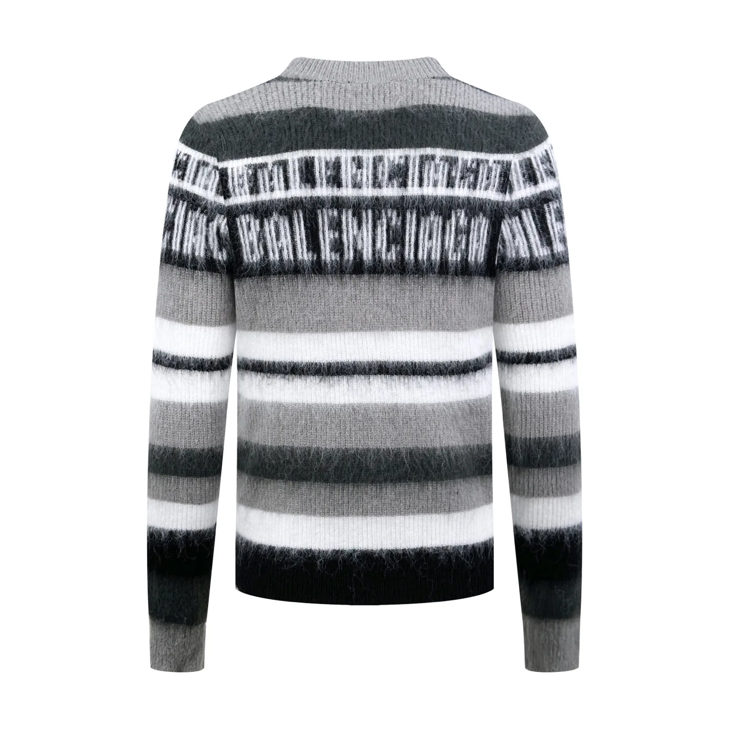 Logo Intarsia Striped Mohair-Blend Sweater D27021414 — view 2