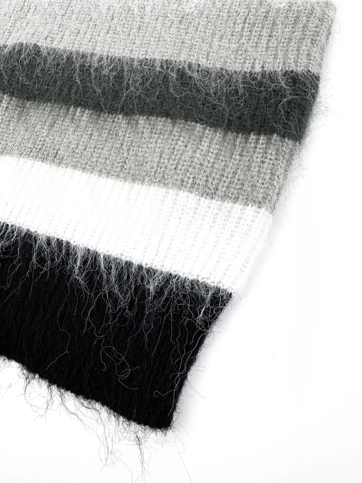 Logo Intarsia Striped Mohair-Blend Sweater D27021414 — view 8