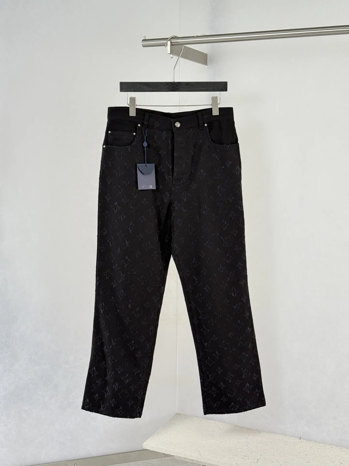 Monogram Jacquard Straight-Leg Jeans D27019945