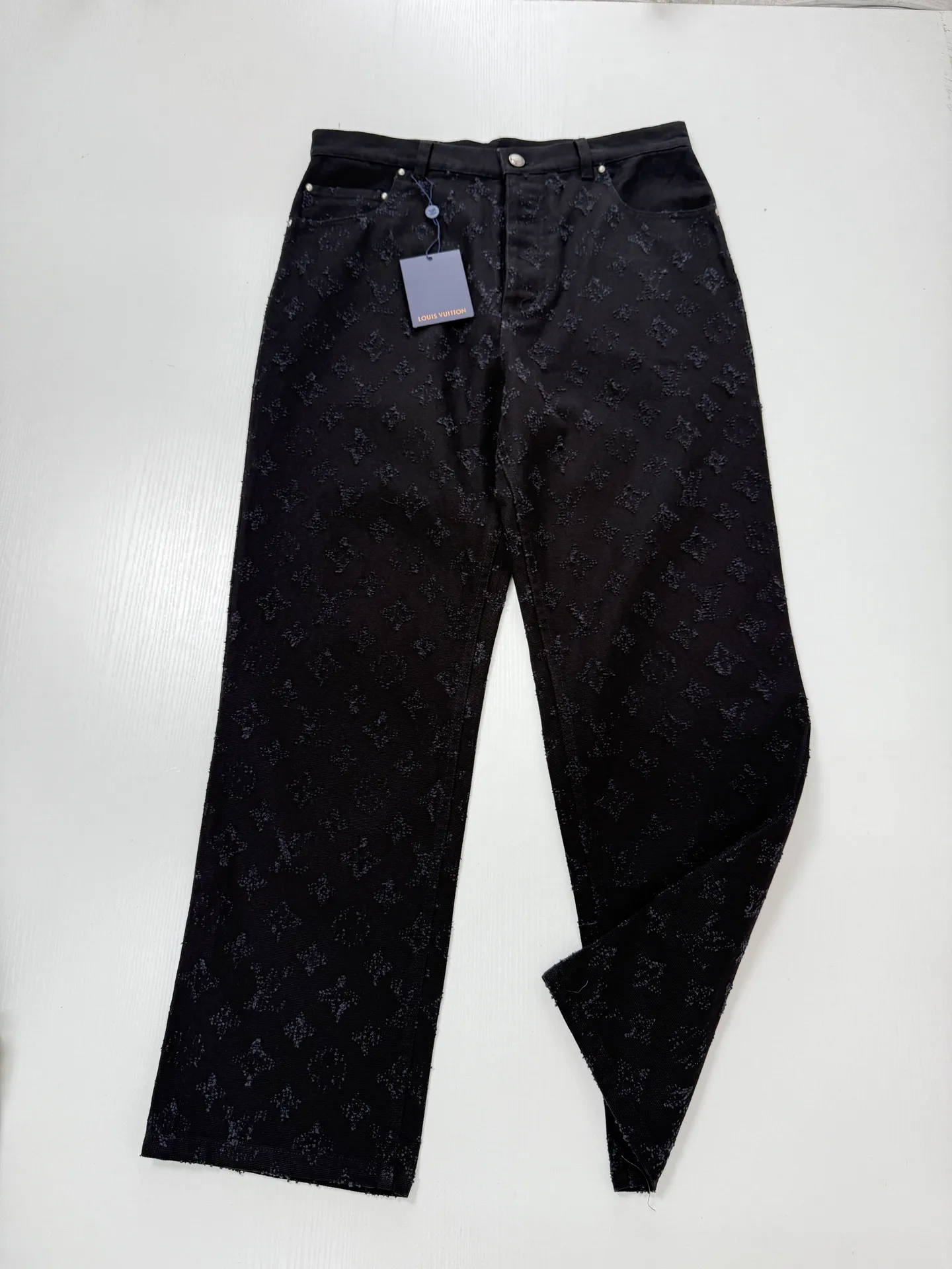 Monogram Jacquard Straight-Leg Jeans D27019945 — view 3