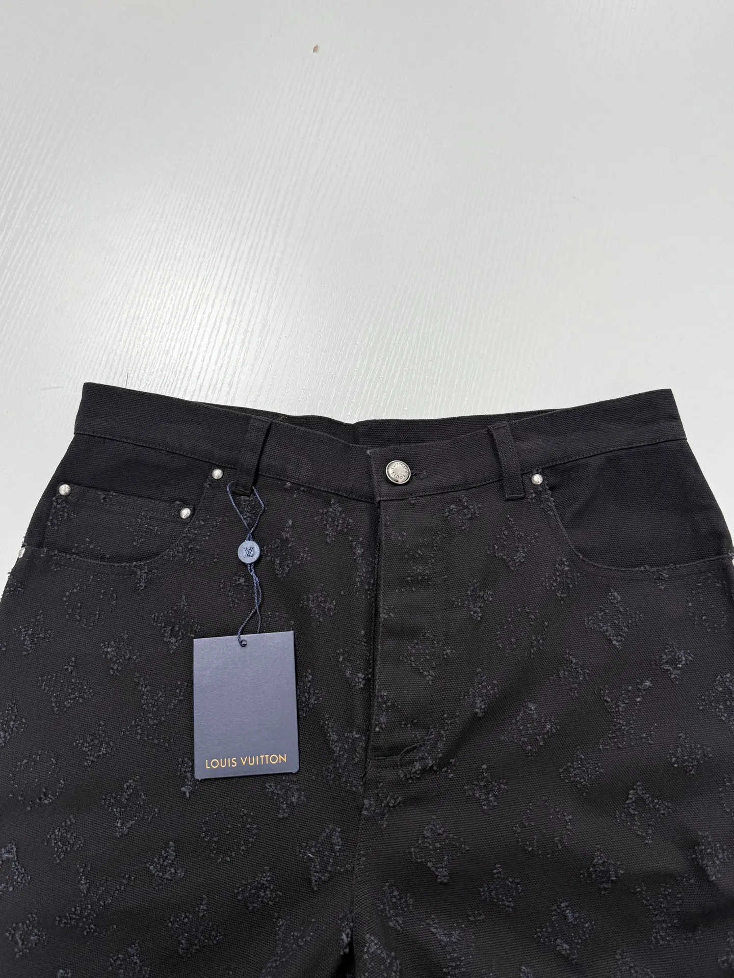 Monogram Jacquard Straight-Leg Jeans D27019945 — view 5