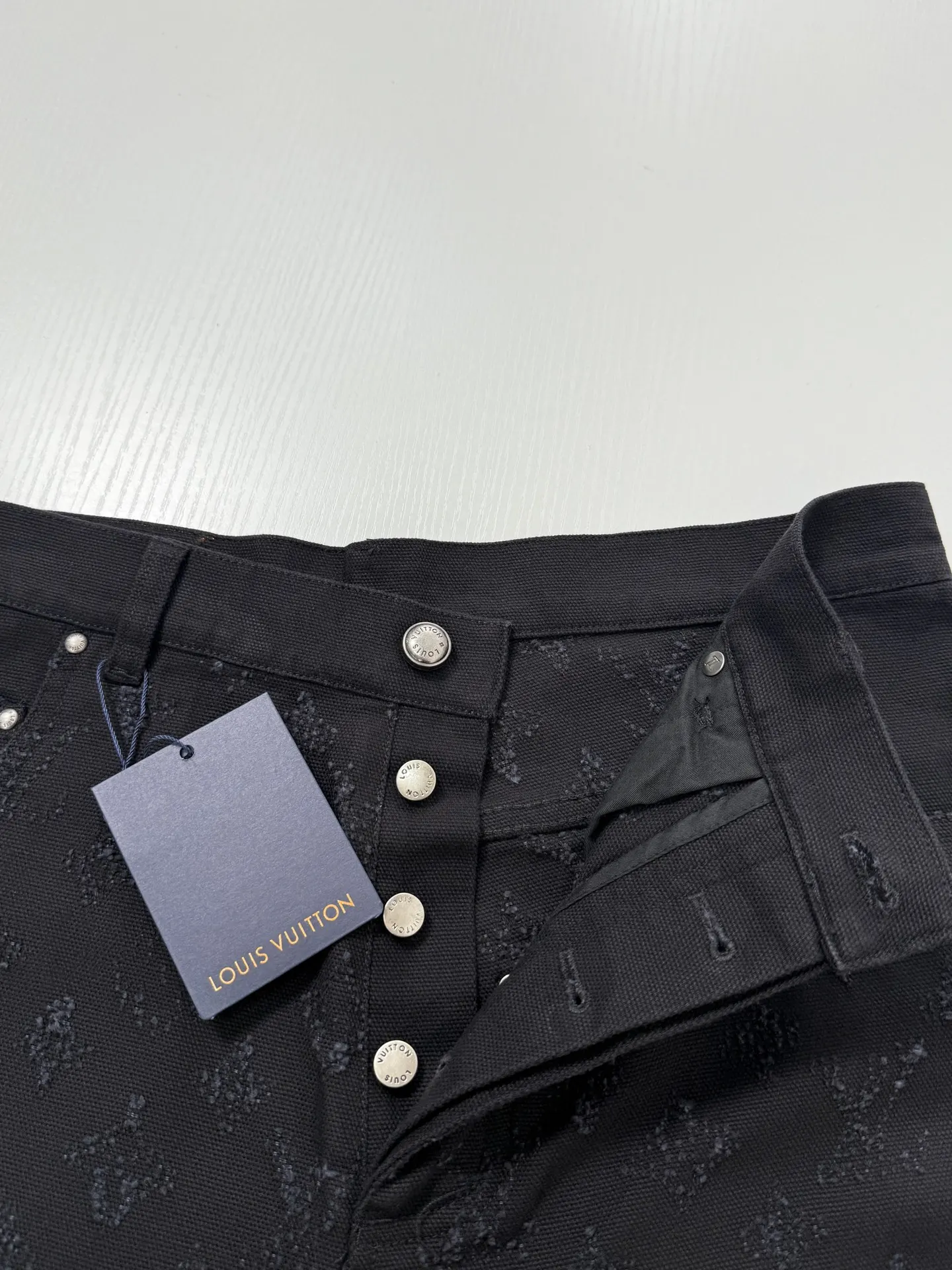 Monogram Jacquard Straight-Leg Jeans D27019945 — view 7