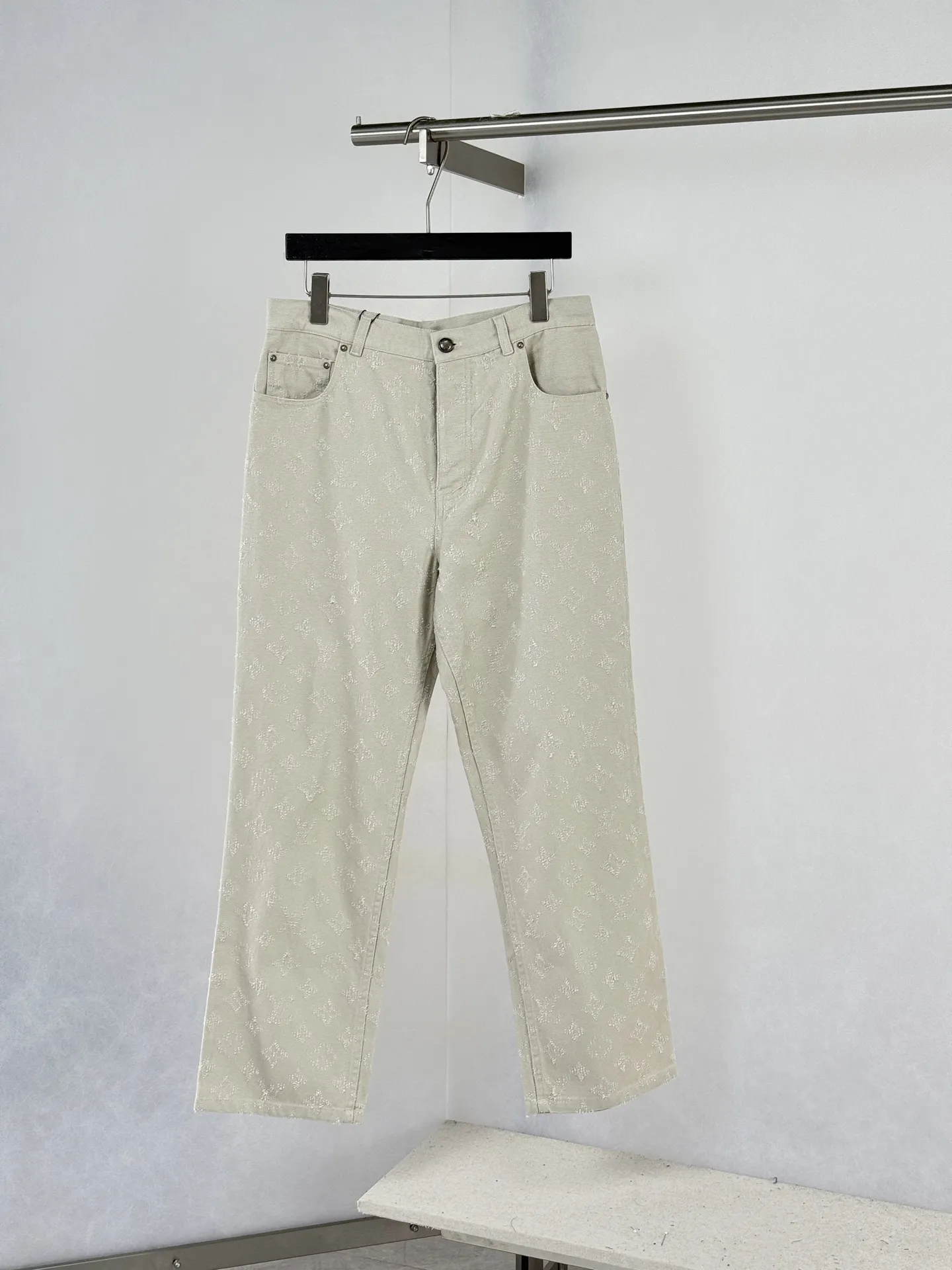 Monogram Jacquard Straight-Leg Jeans D27019944