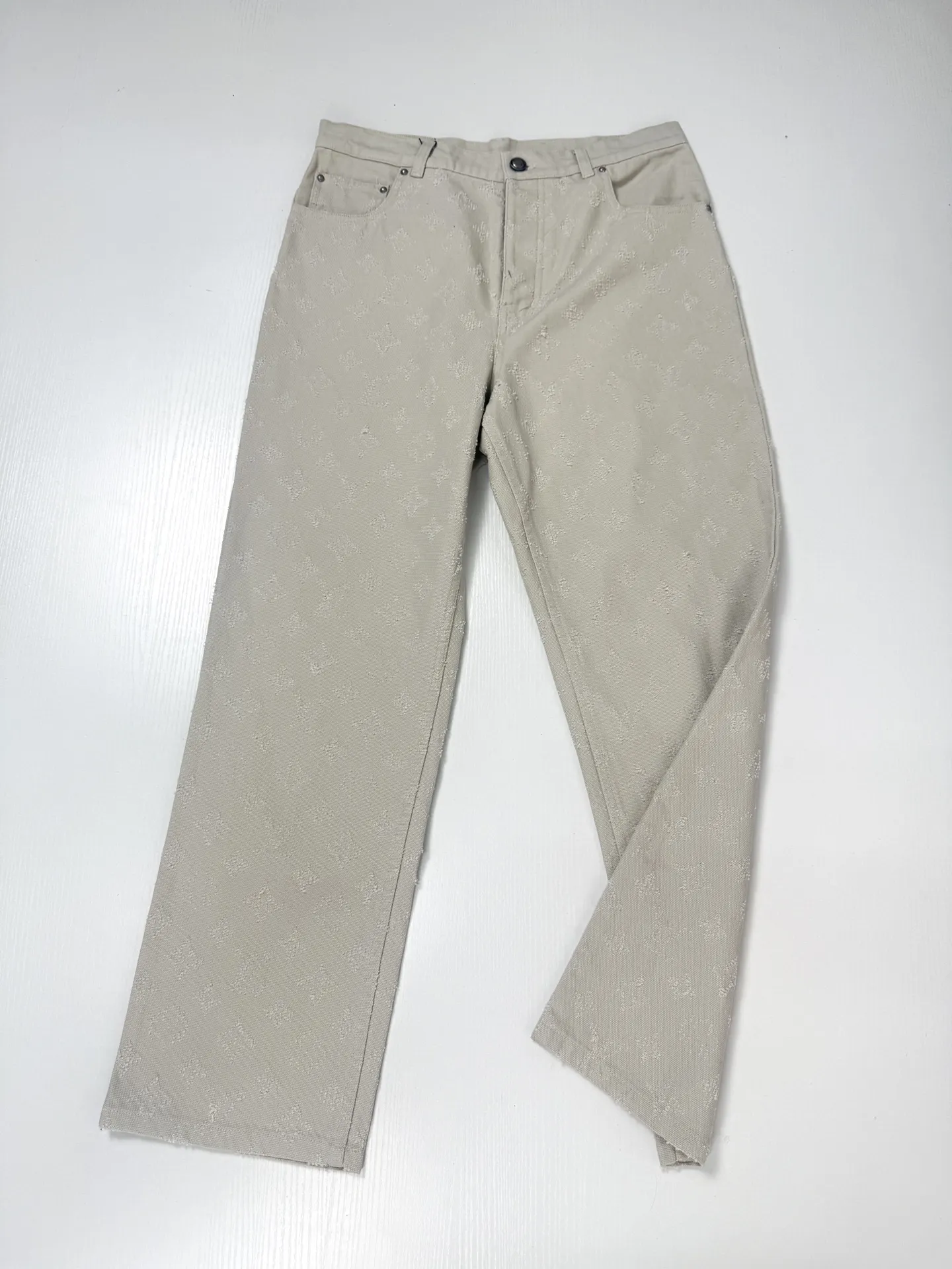 Monogram Jacquard Straight-Leg Jeans D27019944 — view 3