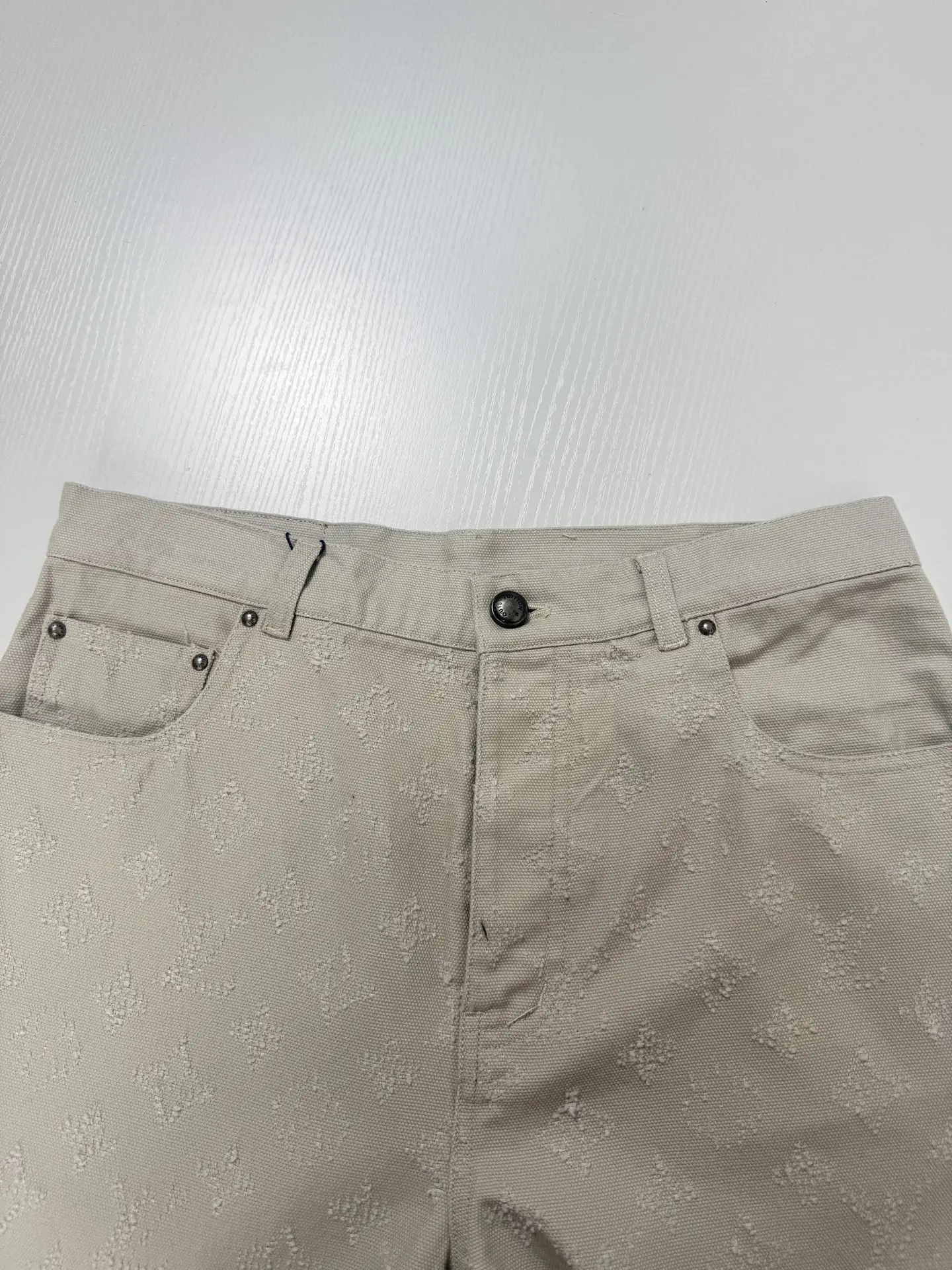 Monogram Jacquard Straight-Leg Jeans D27019944 — view 4