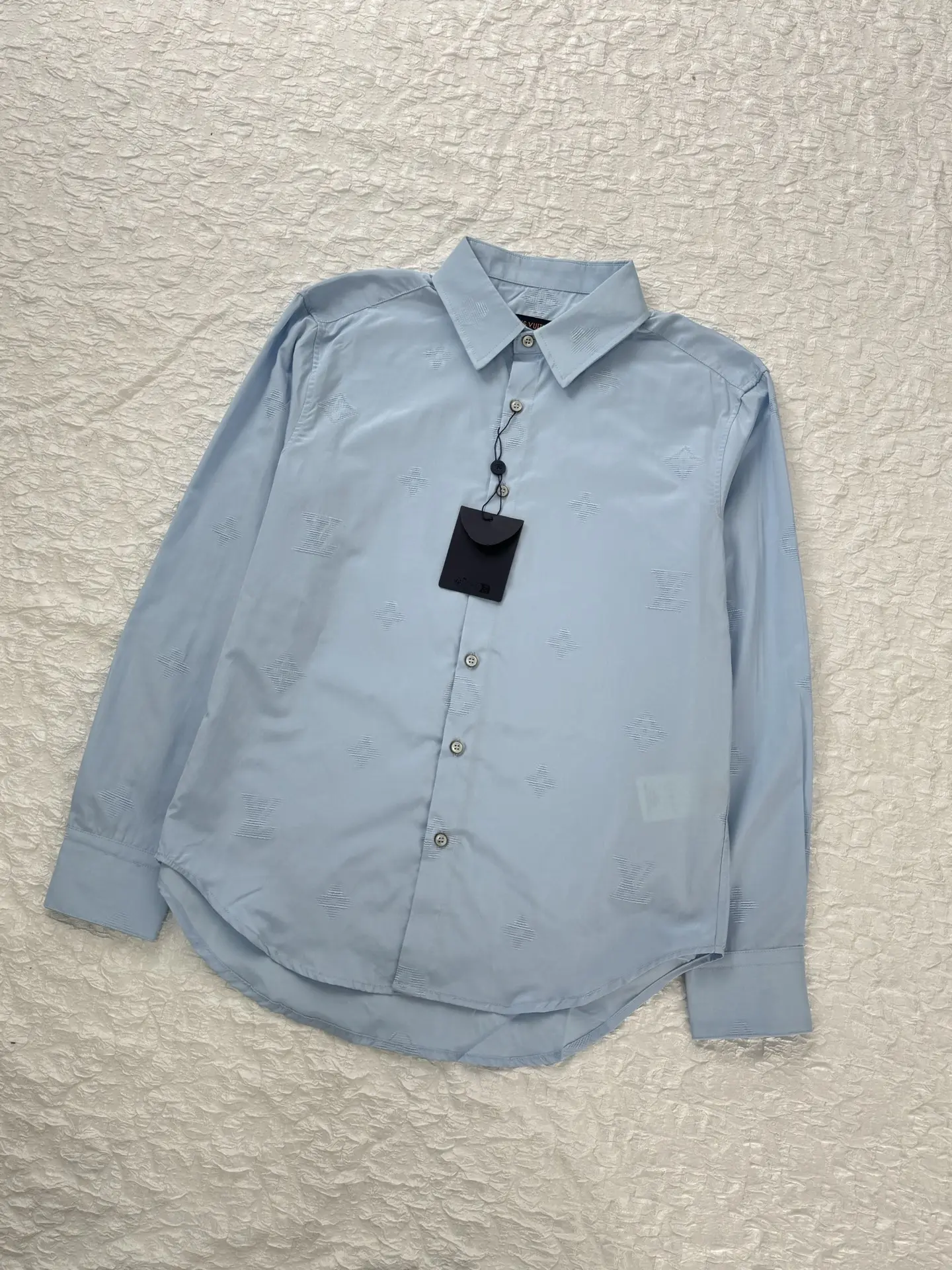 Monogram Sketch Embroidered Long-Sleeve Shirt D27019937 — view 3