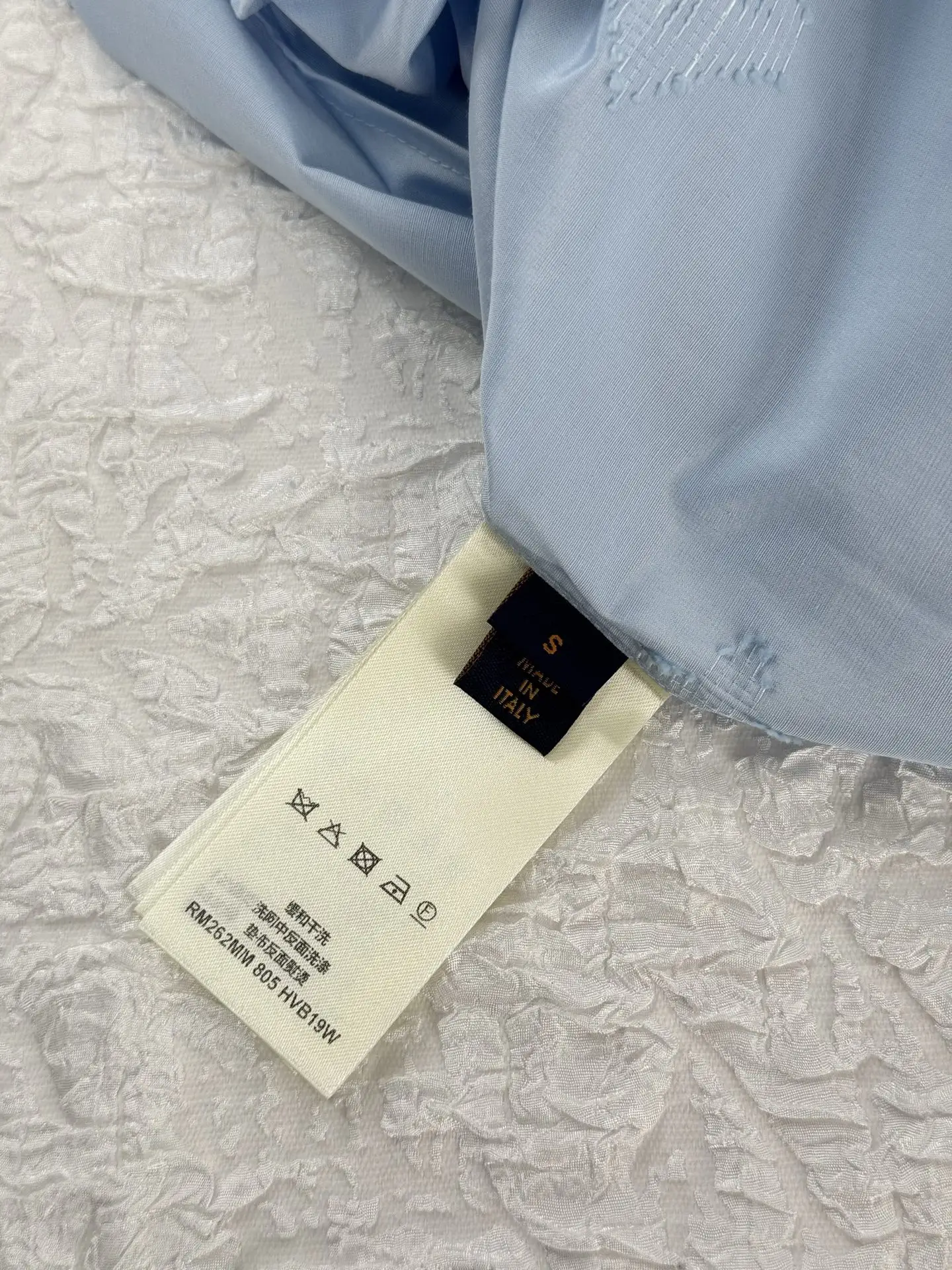 Monogram Sketch Embroidered Long-Sleeve Shirt D27019937 — view 6