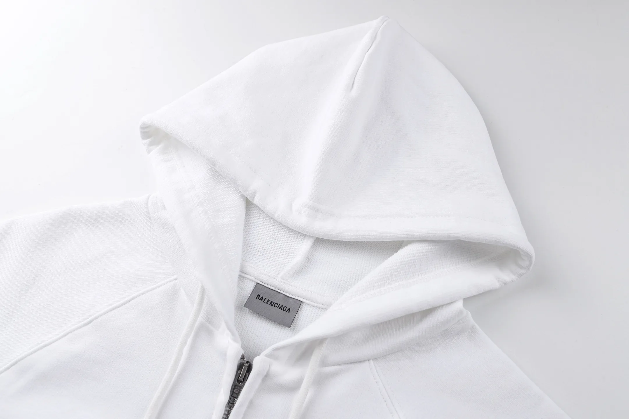Logo-Print Zip-Up Cotton-Jersey Hoodie D27019924 — view 3