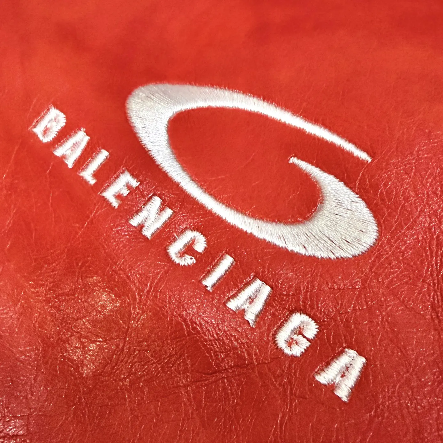 Balenciaga Leather Bomber Baseball Jacket D27021357 — view 3