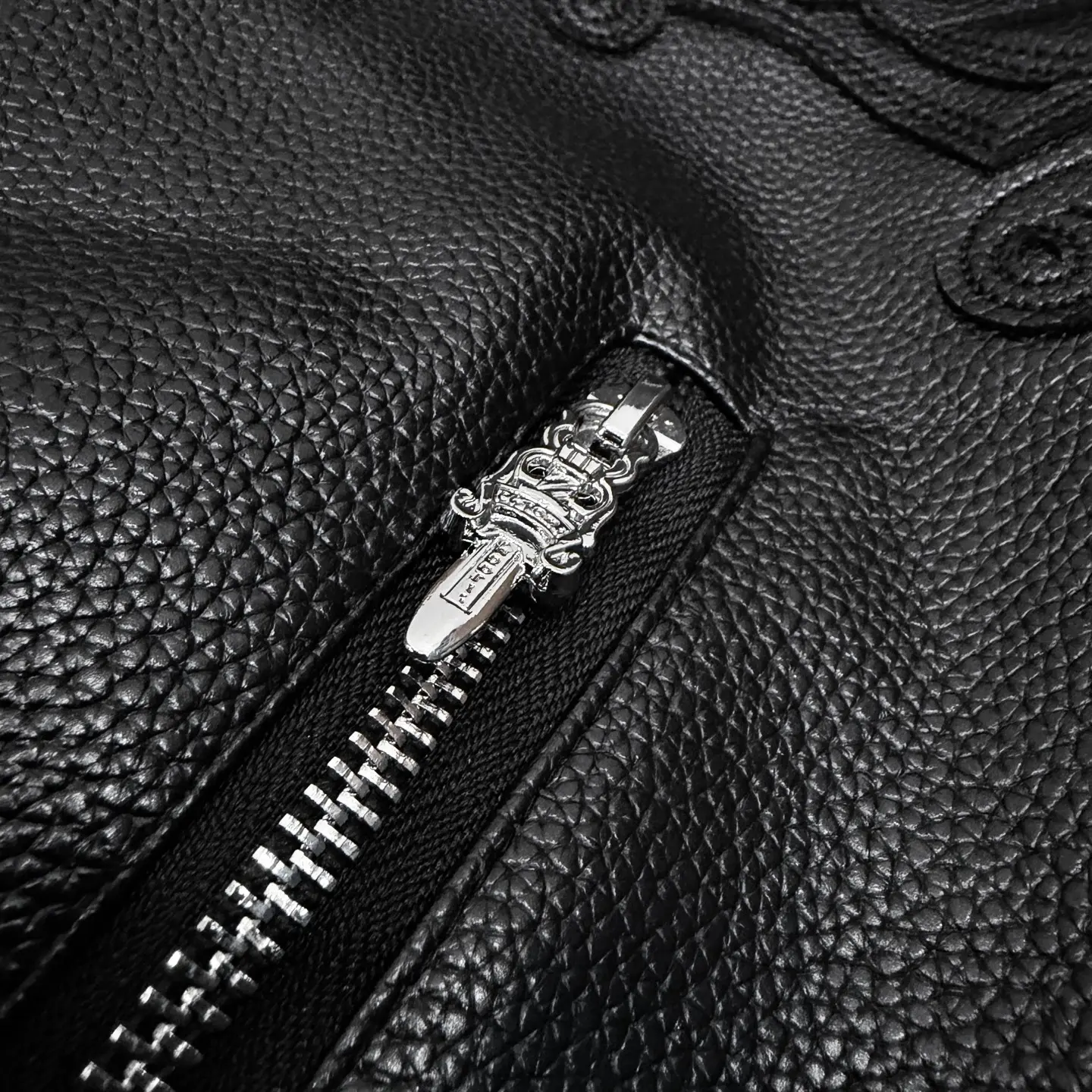 Embroidered Lambskin Leather Bomber Jacket D27021356 — view 7