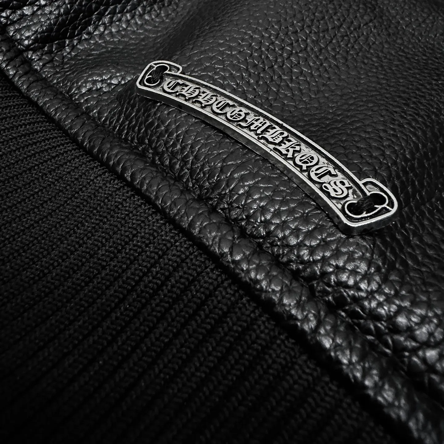 Embroidered Lambskin Leather Bomber Jacket D27021356 — view 9