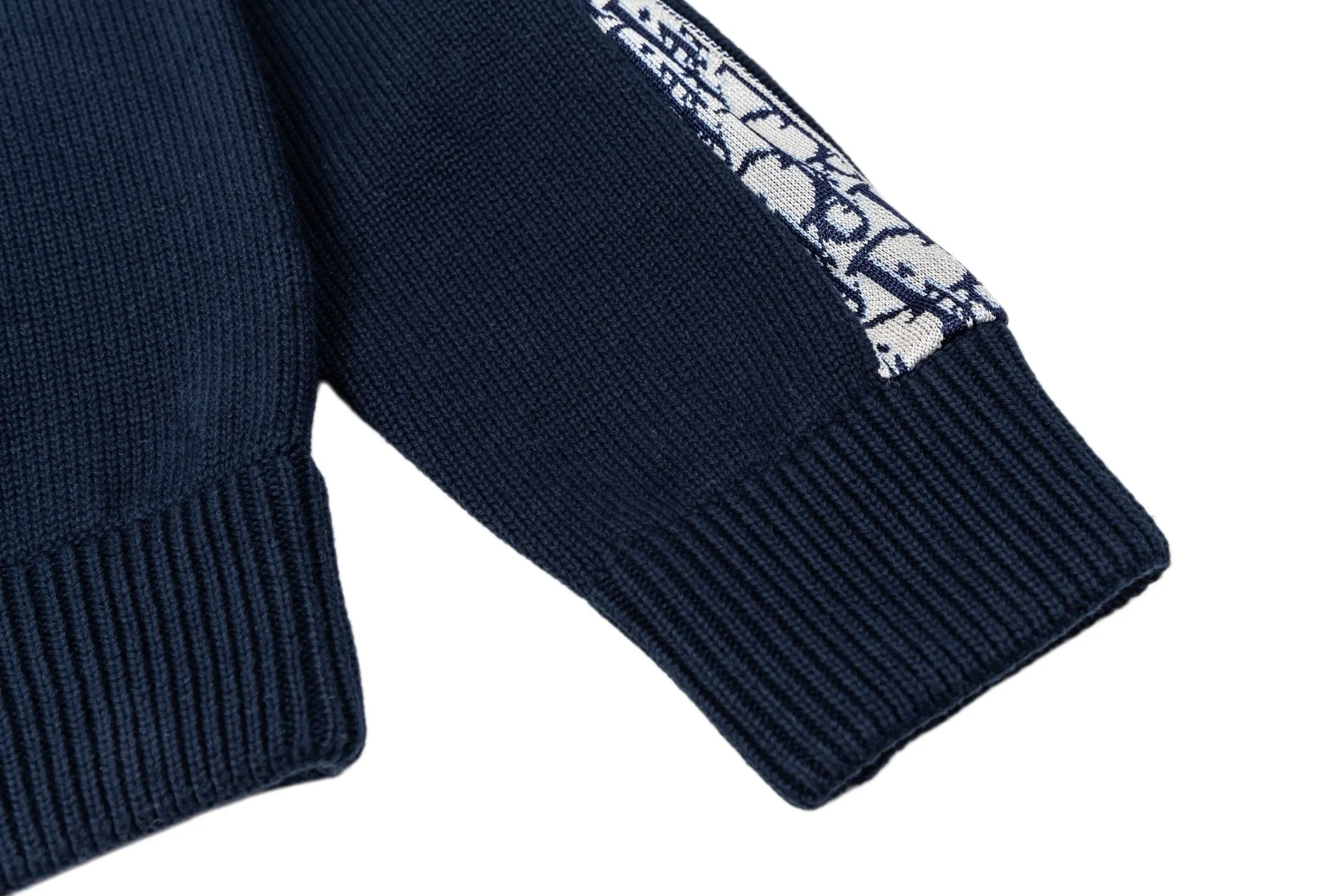 Oblique Jacquard Taped Crew-Neck Sweater D27019822 — view 7