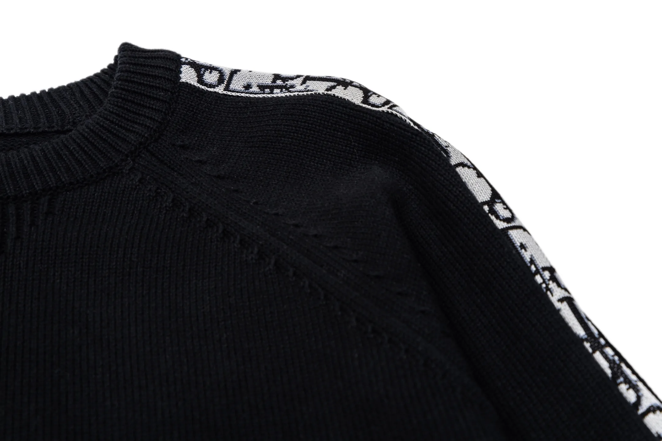 Oblique Jacquard Trim Wool-Blend Sweater D27019820 — view 5