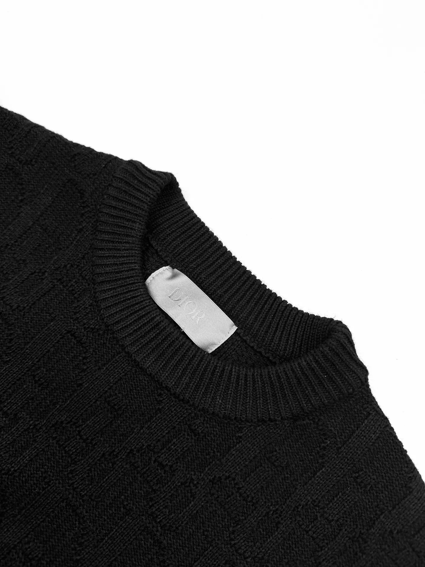 Oblique Jacquard Cotton-Blend Sweater D27021922 — view 3
