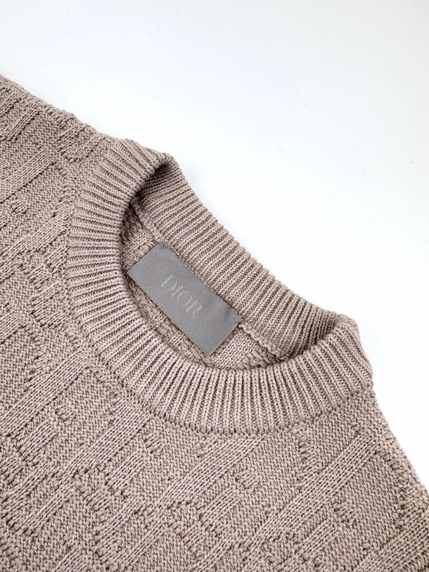 Oblique All-Over Jacquard Cotton-Blend Sweater D27021923 — view 3