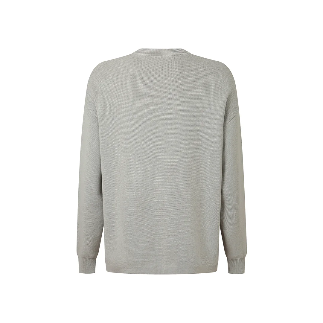 Anagram Jacquard Pocket Oversized Sweater D27020038 — view 3