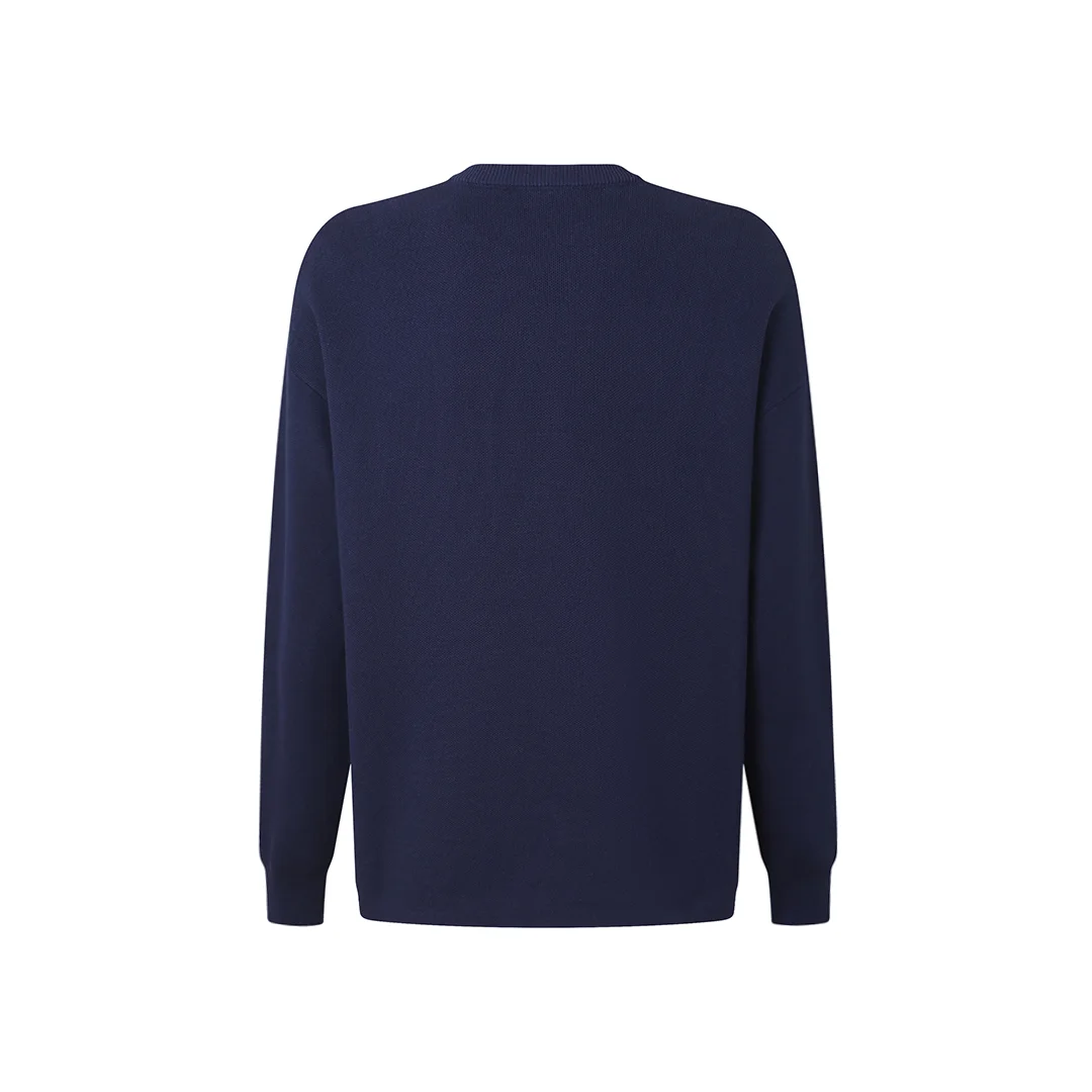 Anagram Jacquard Pocket Oversized Sweater D27020037 — view 3