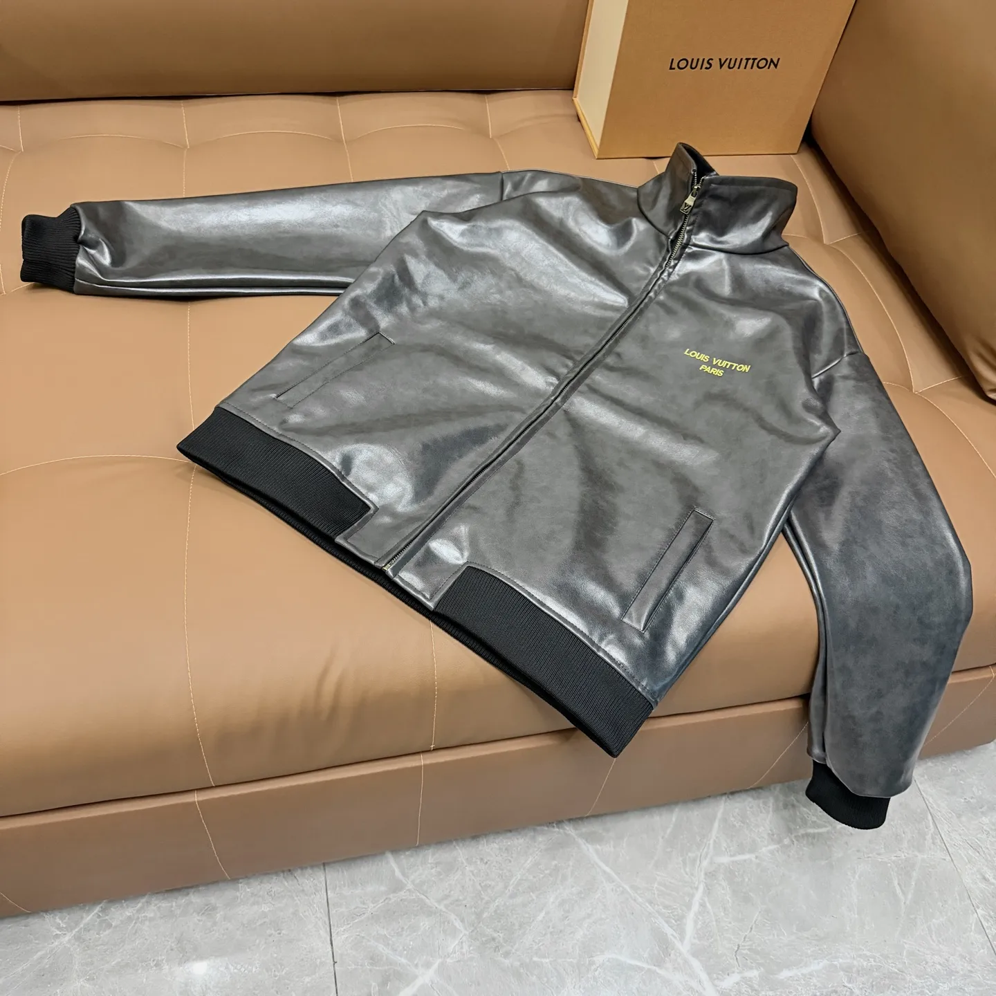 Louis Vuitton Embroidered Lambskin Bomber Jacket D27021359 — view 8