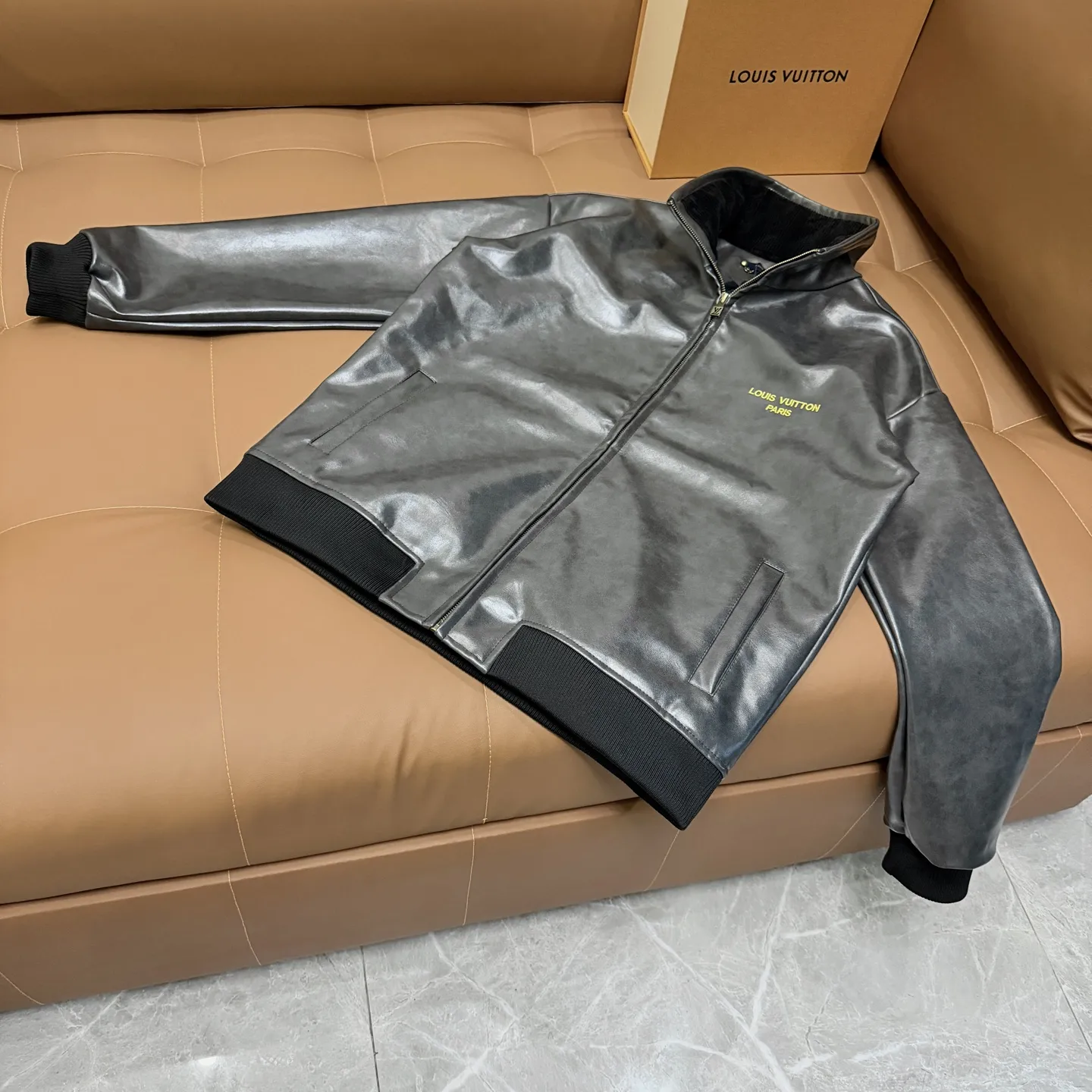 Louis Vuitton Embroidered Lambskin Bomber Jacket D27021359 — view 9