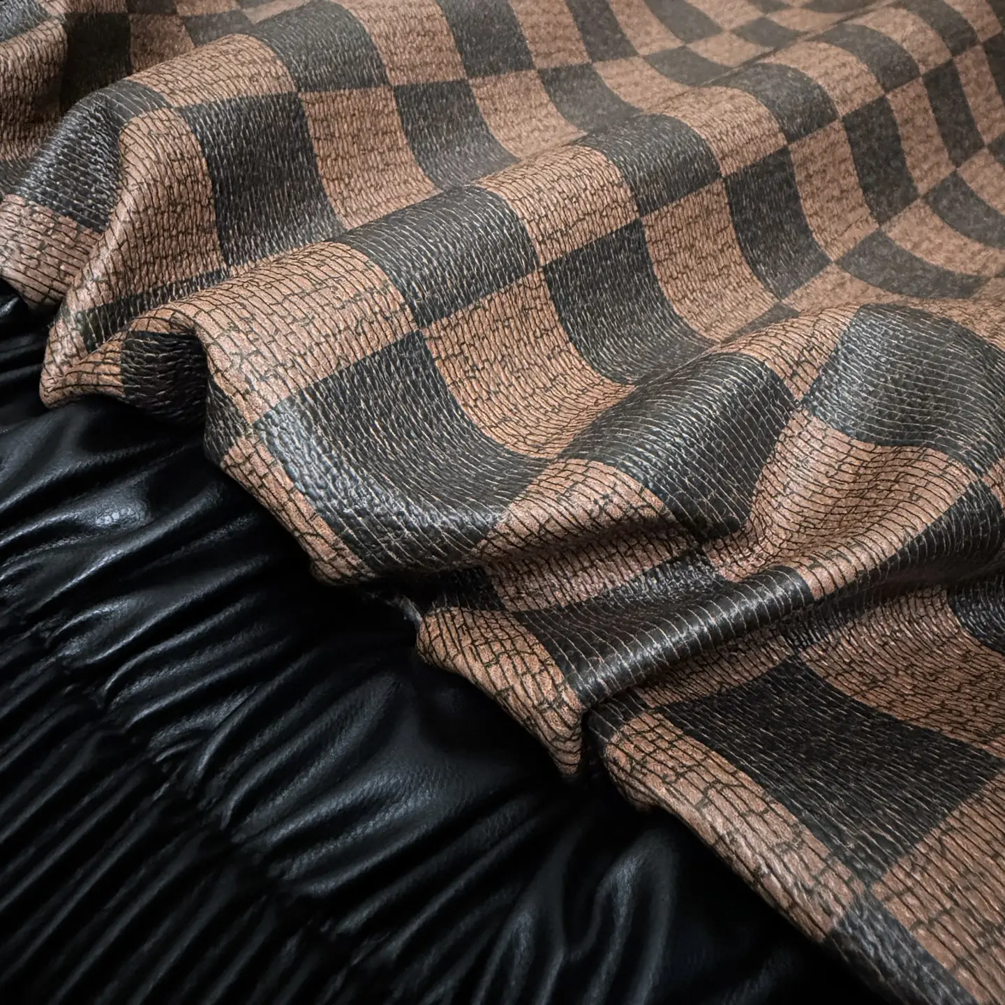 Damier Leather Blouson Bomber Jacket D27021358 — view 7