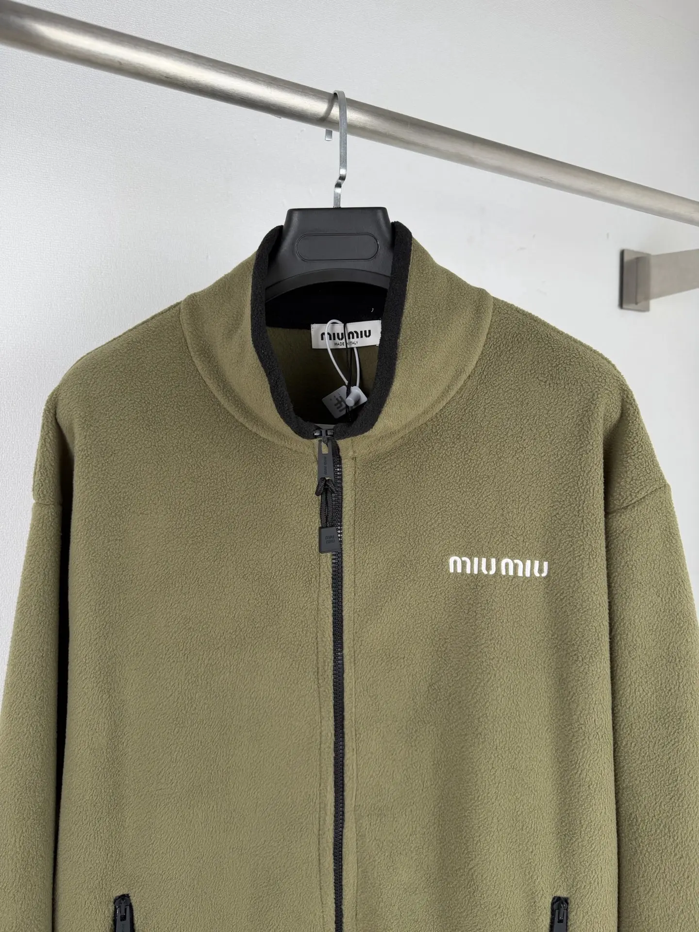 Embroidered Fleece Zip-Up Jacket D27020014 — view 2