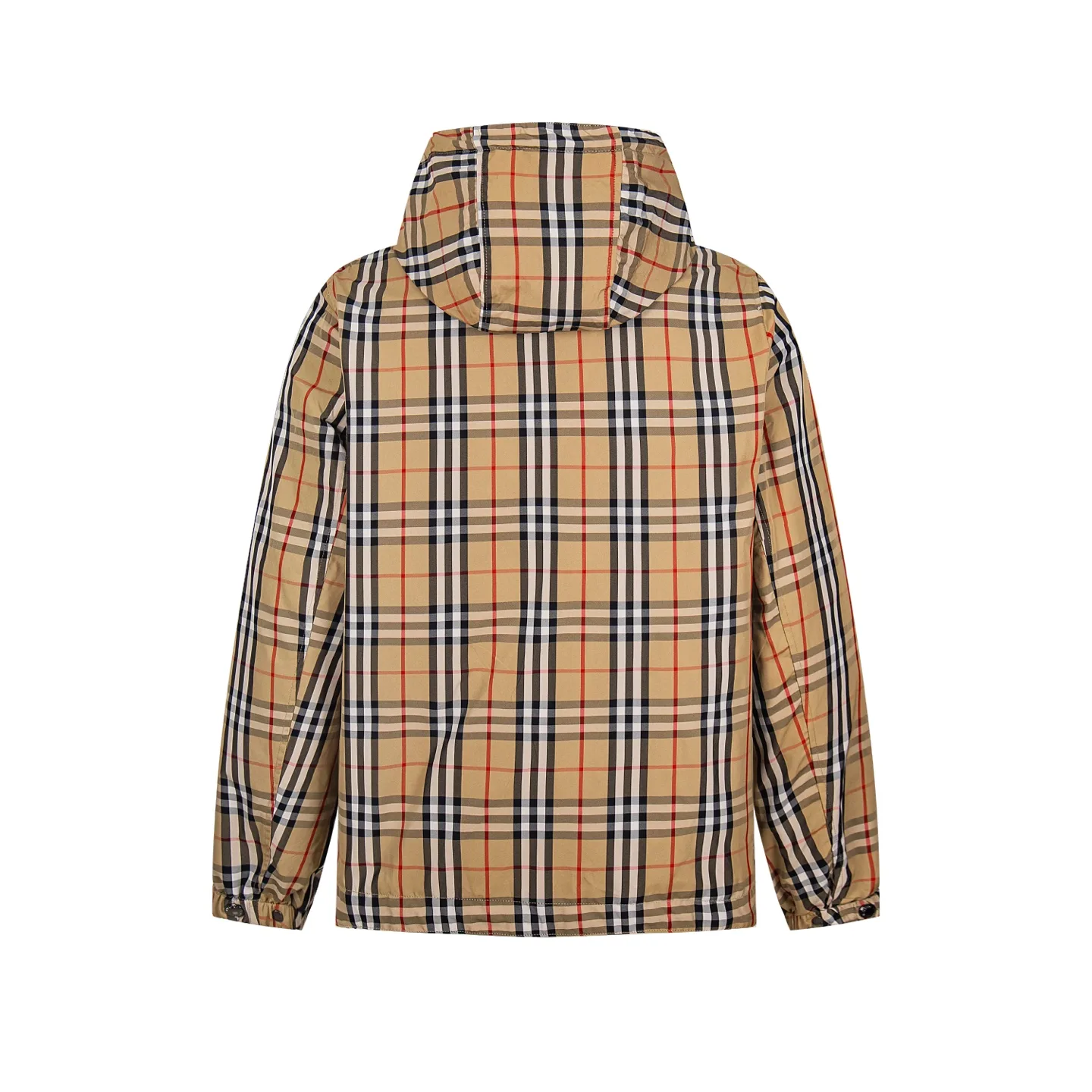 Reversible Check Hooded Jacket D27522197 — view 2