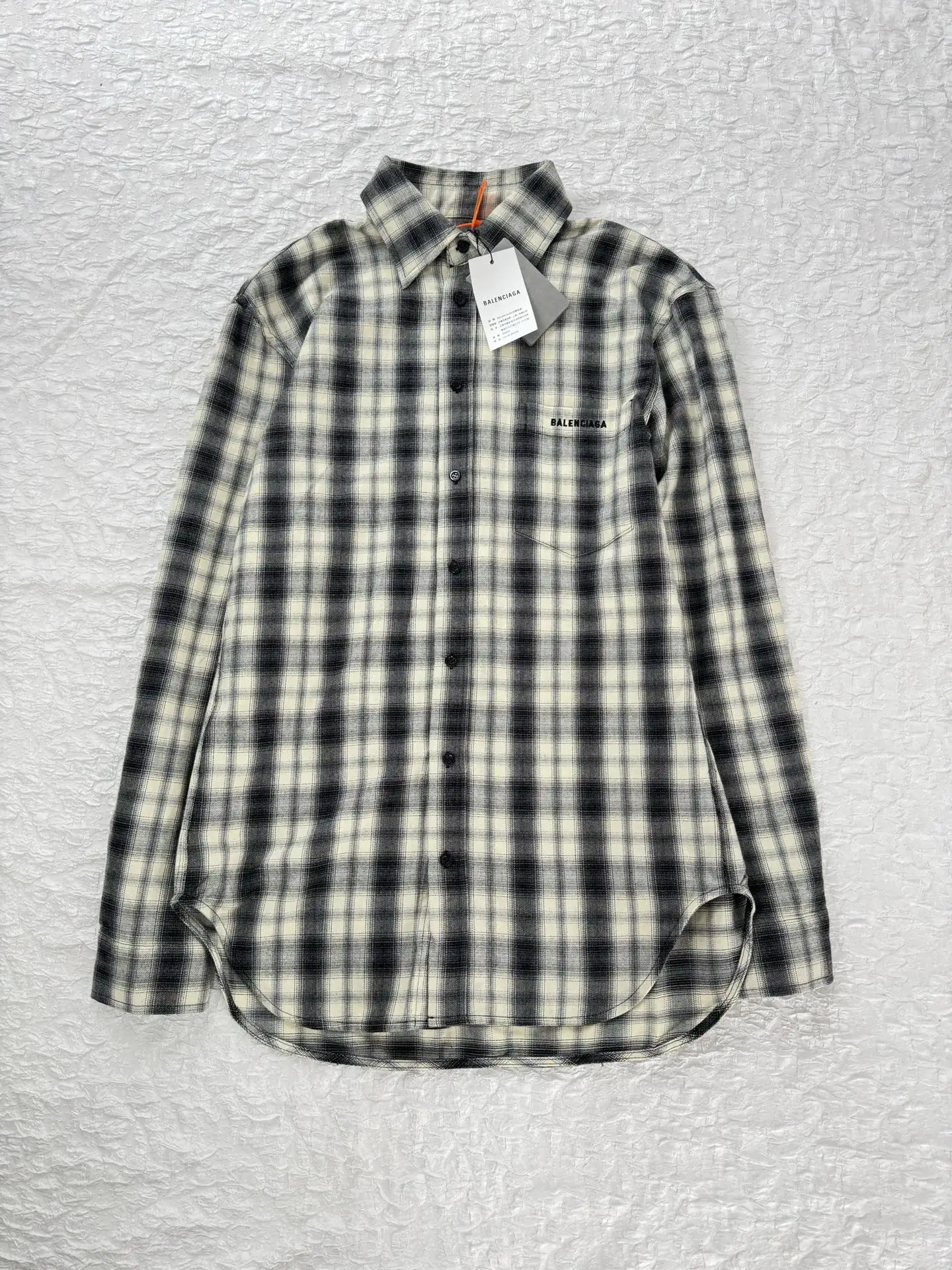 Logo-Embroidered Checked Flannel Shirt D27519933 — view 3