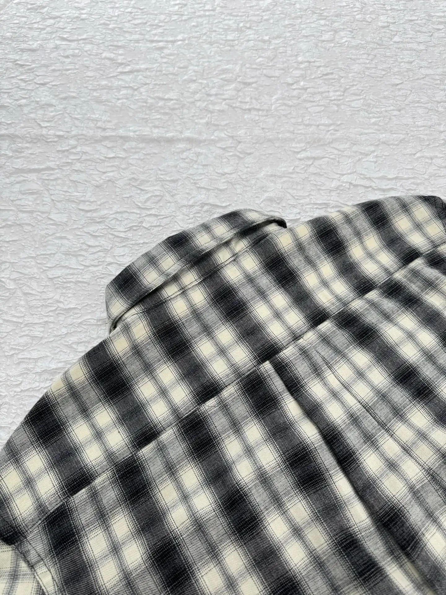 Logo-Embroidered Checked Flannel Shirt D27519933 — view 5