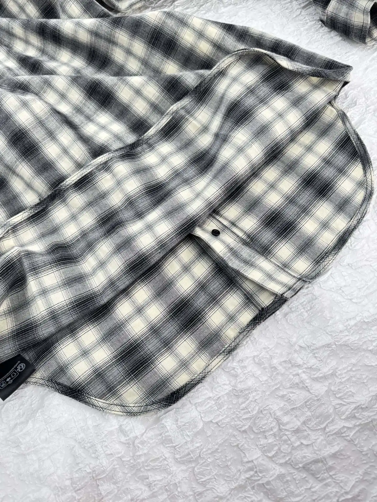 Logo-Embroidered Checked Flannel Shirt D27519933 — view 6